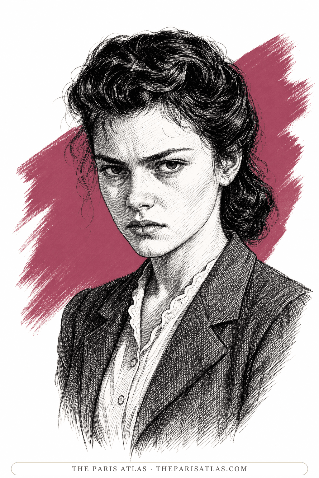 Illustrated portrait of Nadine Dubreuilh