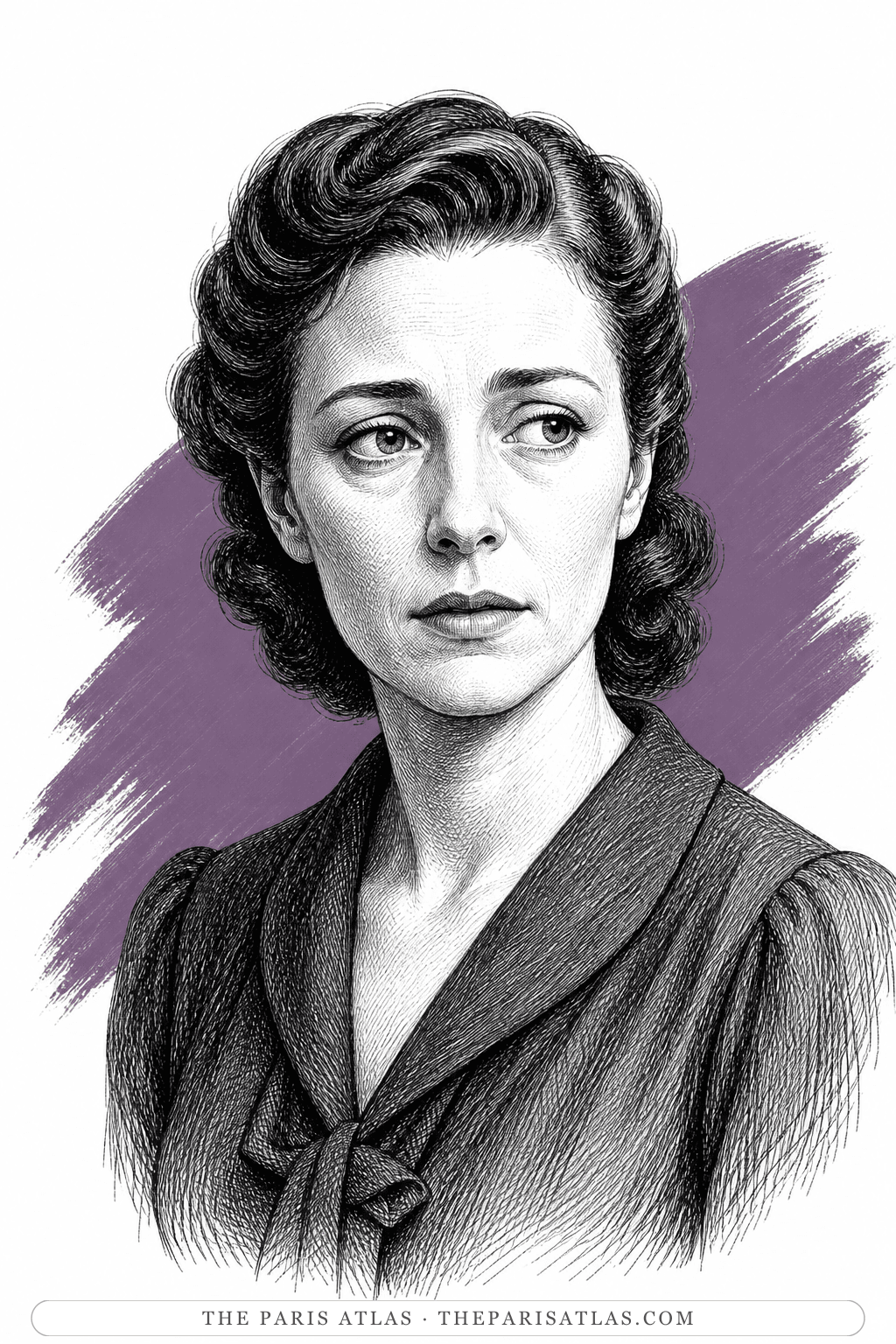 Illustrated portrait of Paule