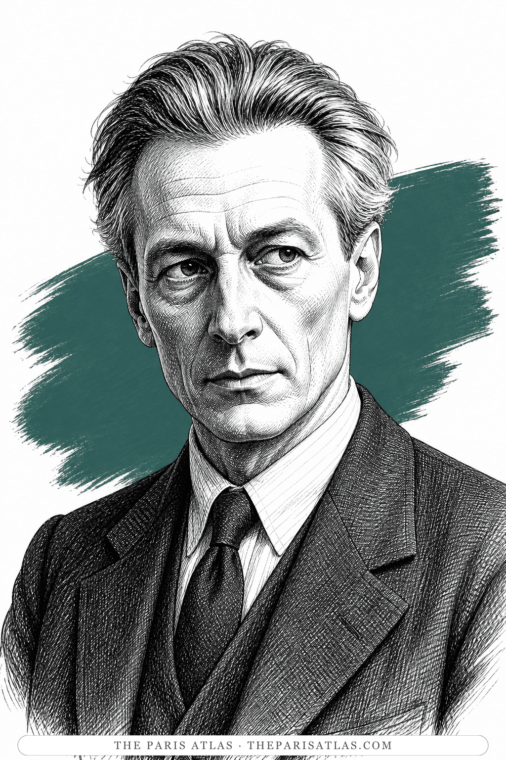 Illustrated portrait of Scriassine