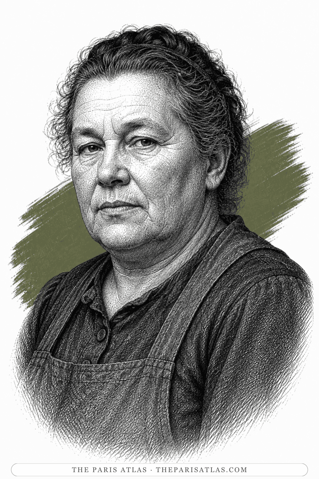 Illustrated portrait of The cleaning woman