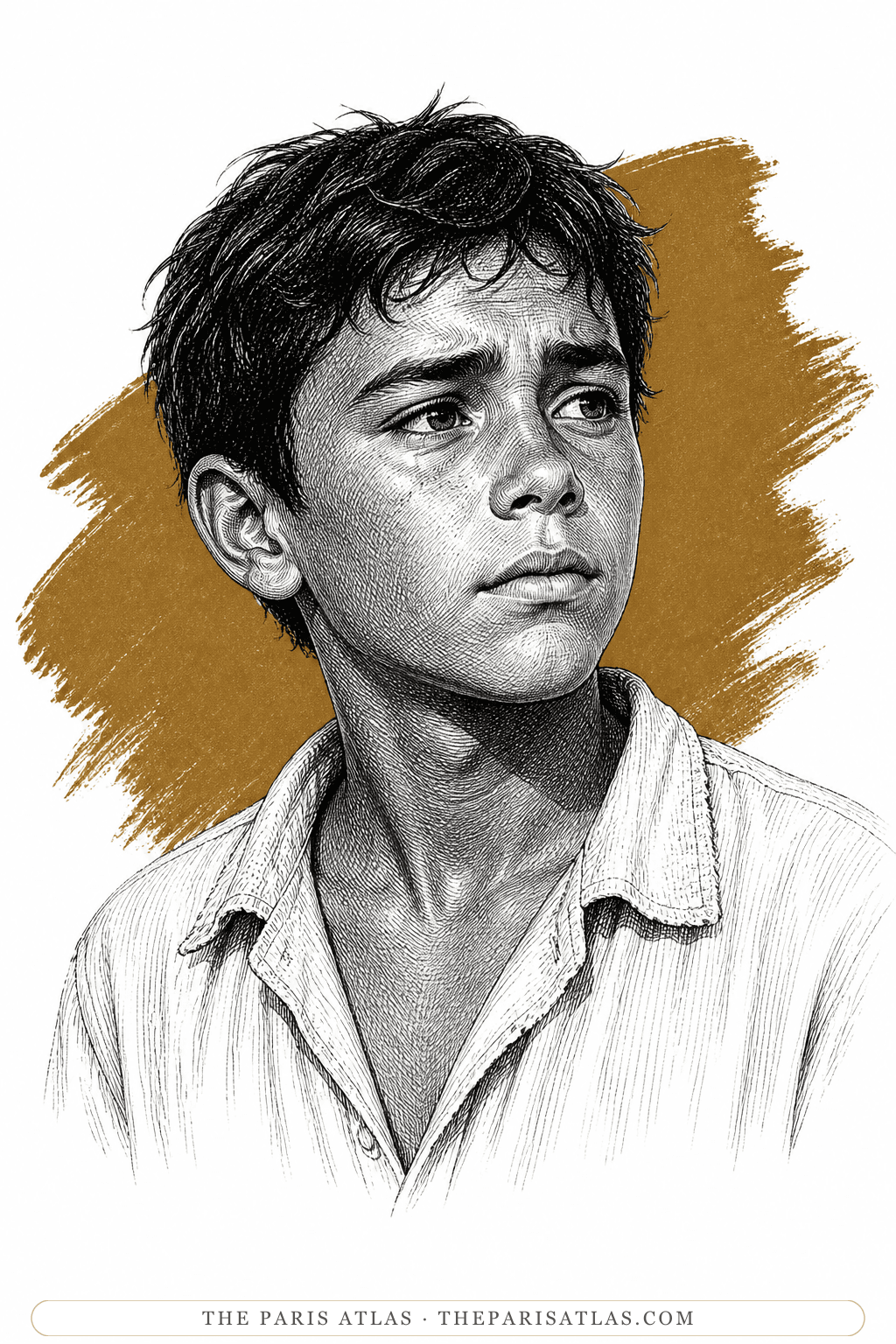 Illustrated portrait of Manolin
