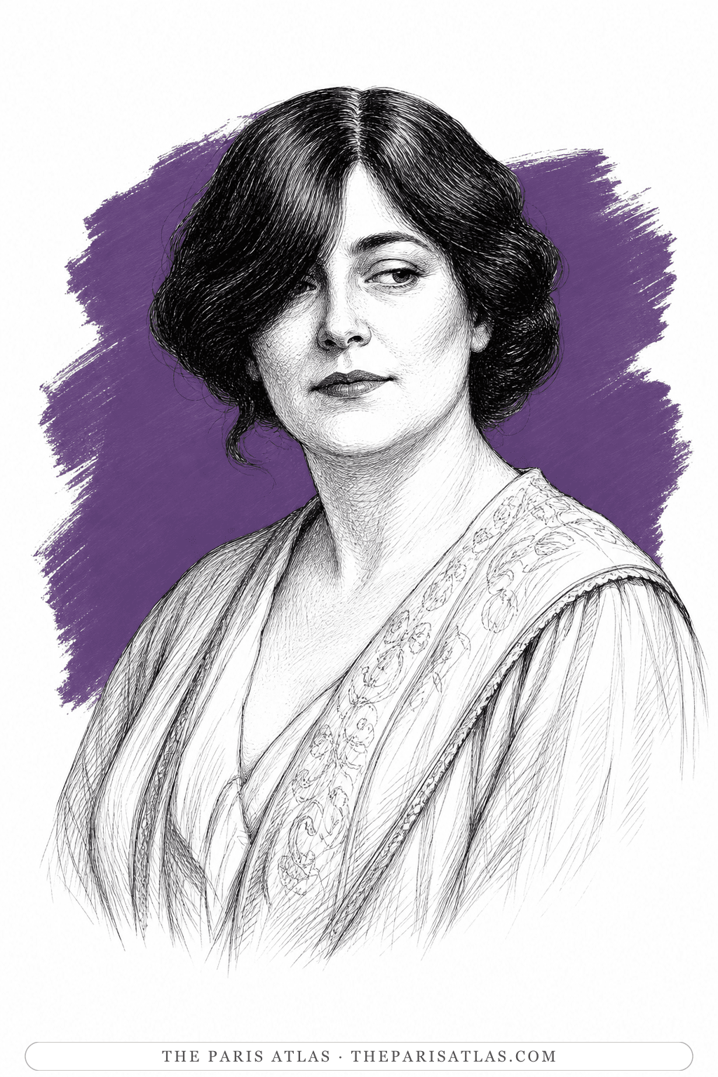 Illustrated portrait of Fanny