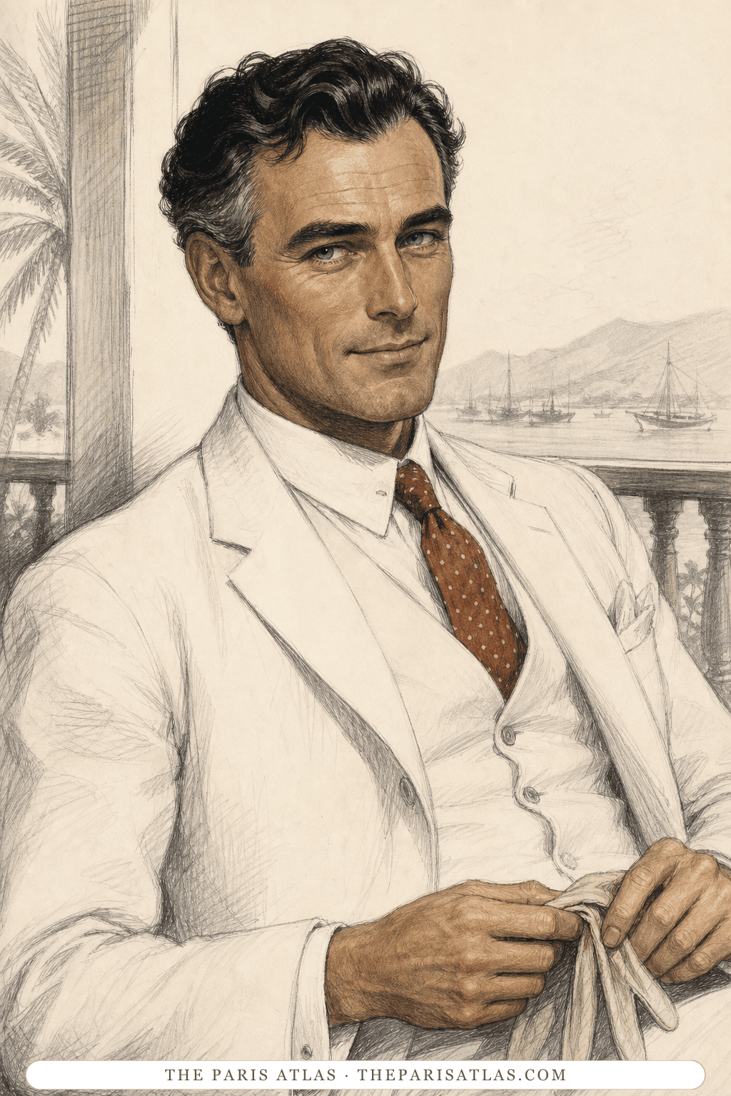 Illustrated portrait of Charles ‘Charlie’ Townsend