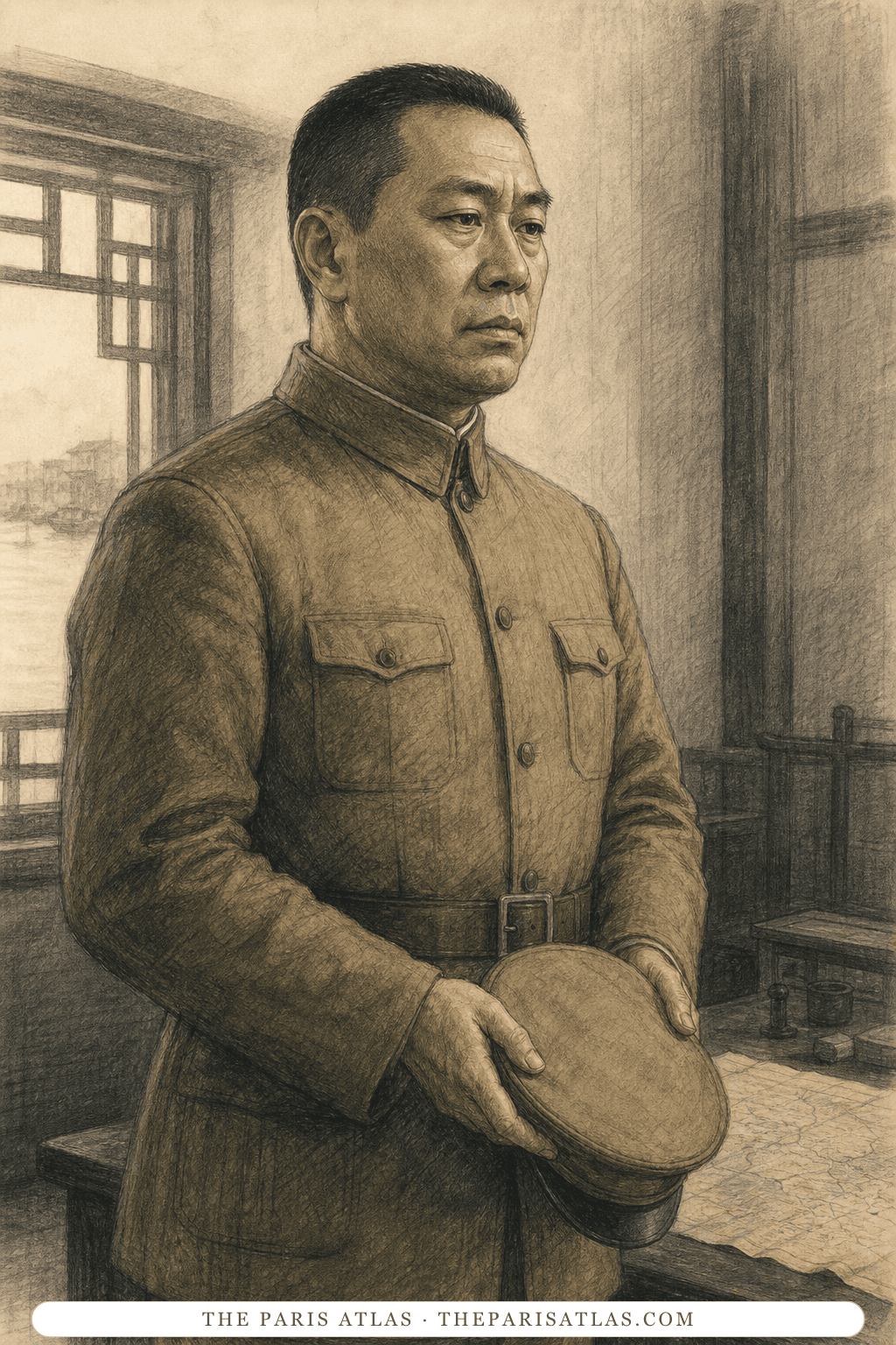 Illustrated portrait of Colonel Yü
