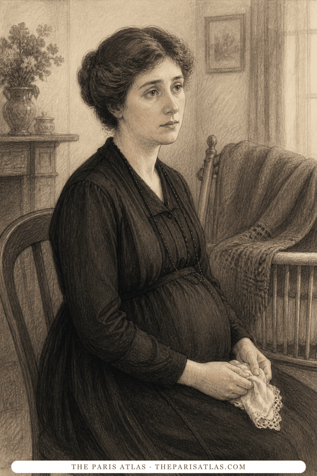 Illustrated portrait of Doris Garstin