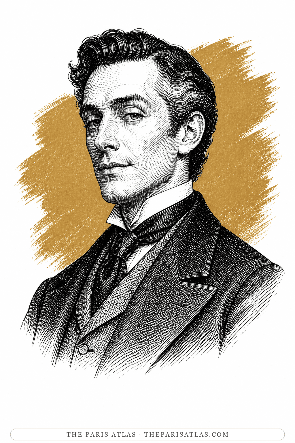 Illustrated portrait of Lord Henry Wotton