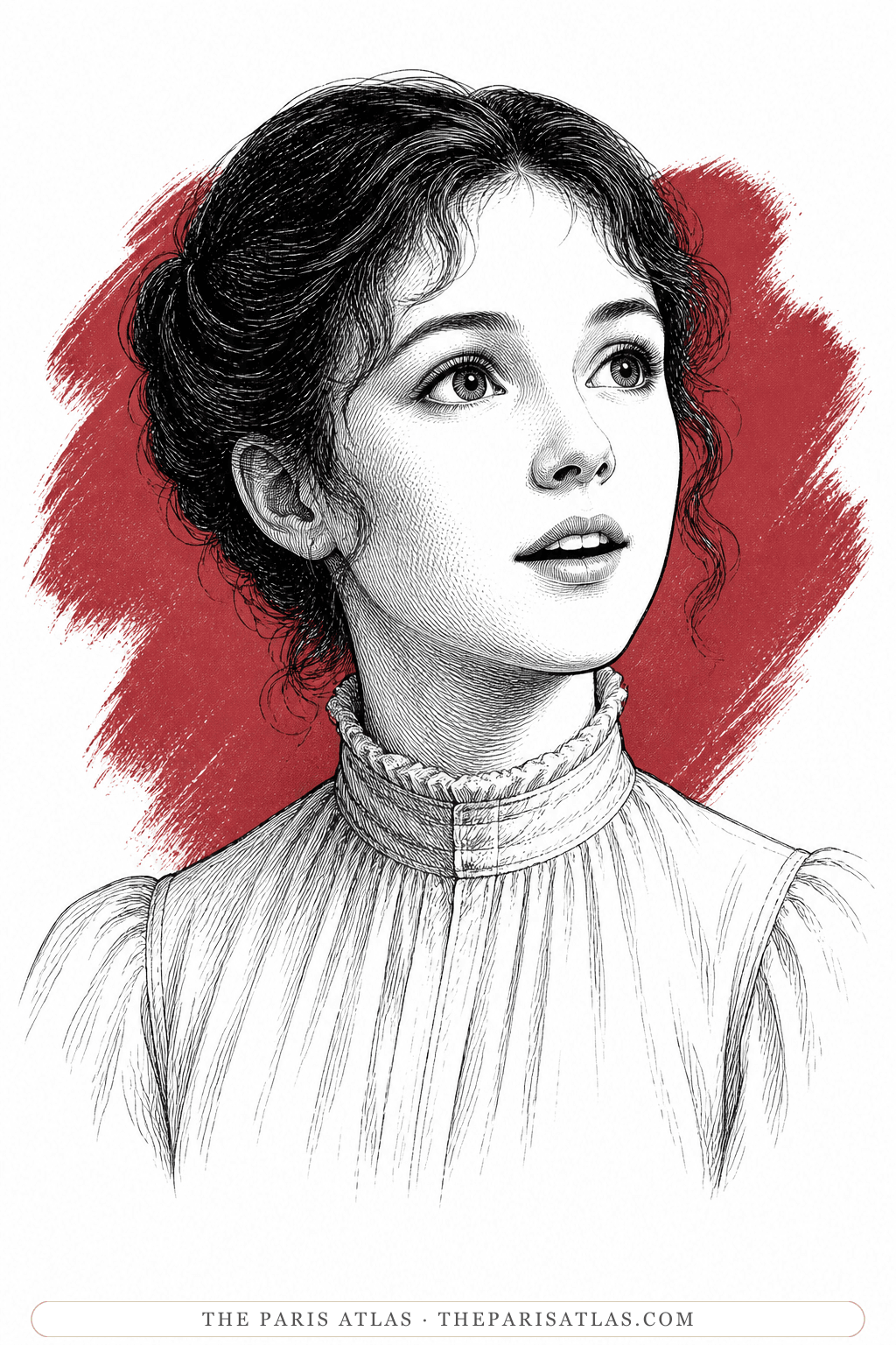 Illustrated portrait of Sibyl Vane