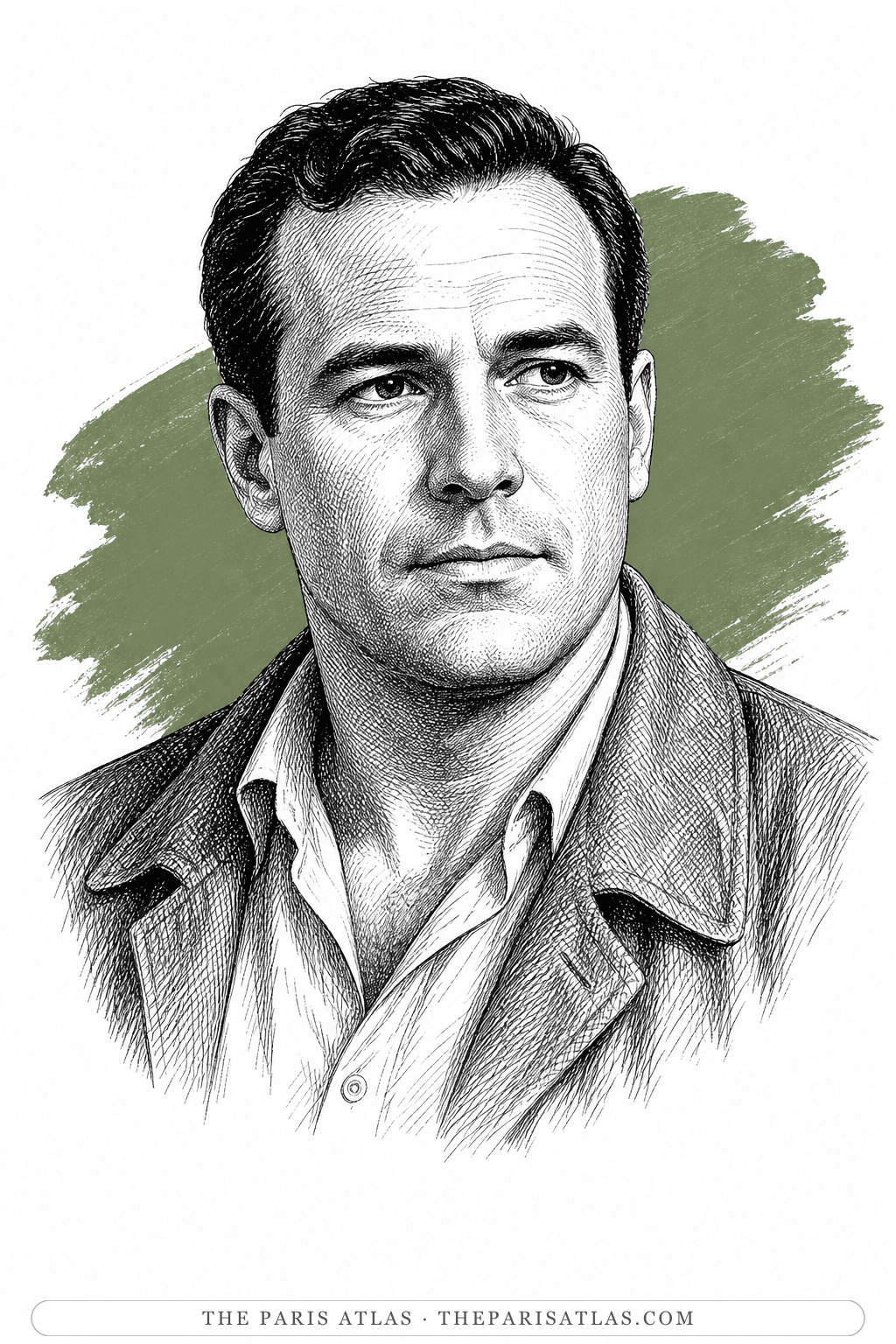 Illustrated portrait of Jean Tarrou