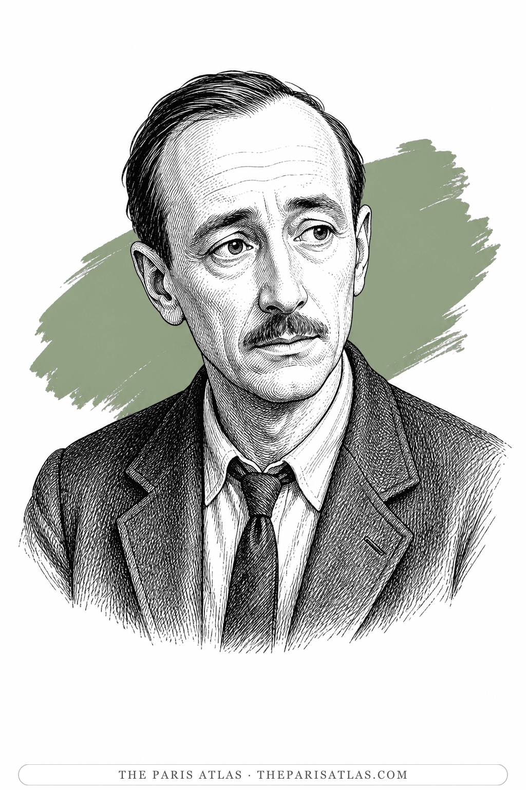 Illustrated portrait of Joseph Grand