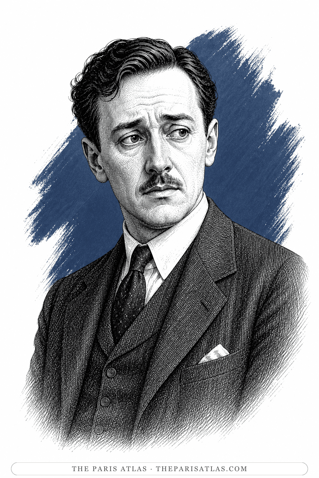 Illustrated portrait of Arthur Katz