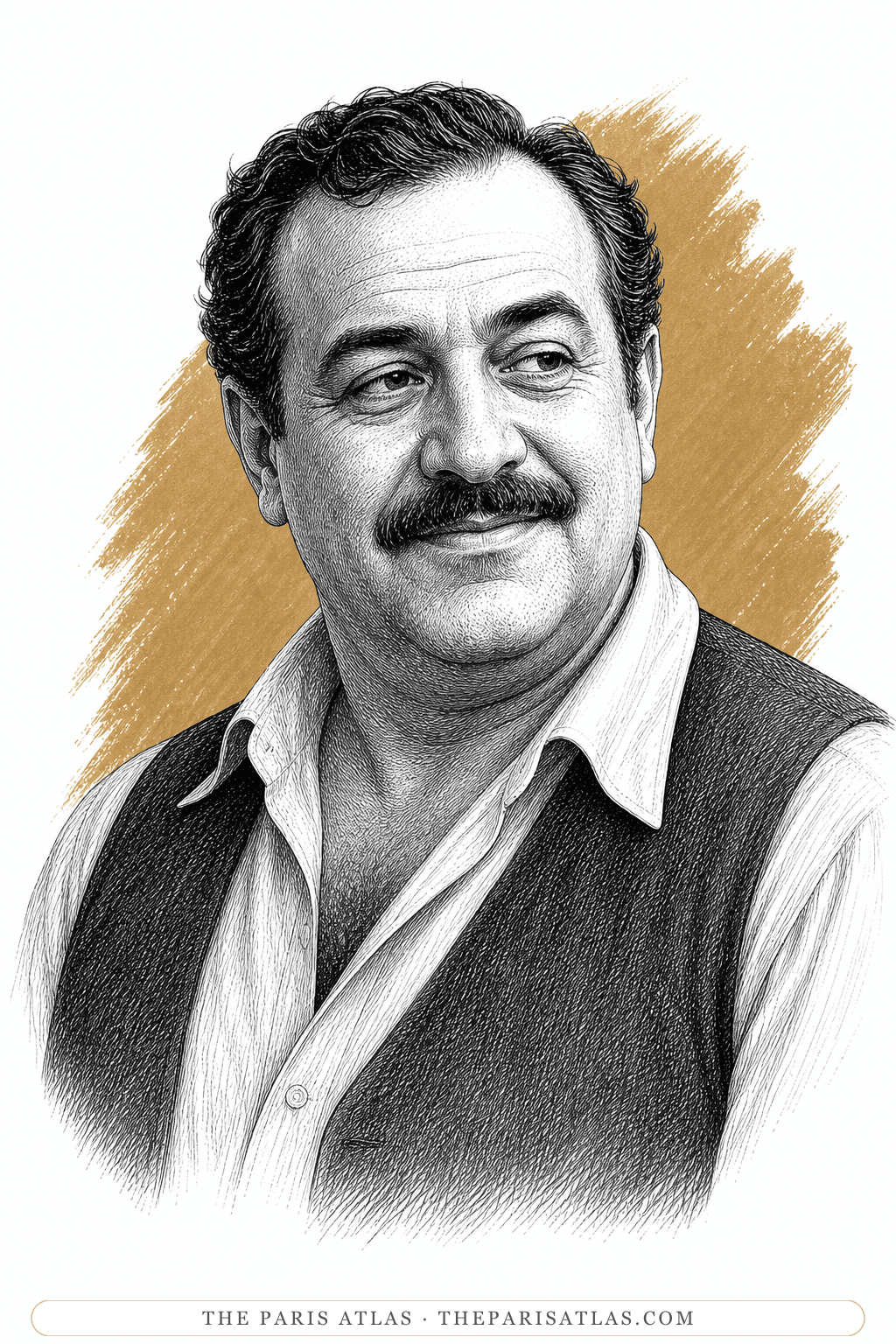 Illustrated portrait of Nick Papadakis