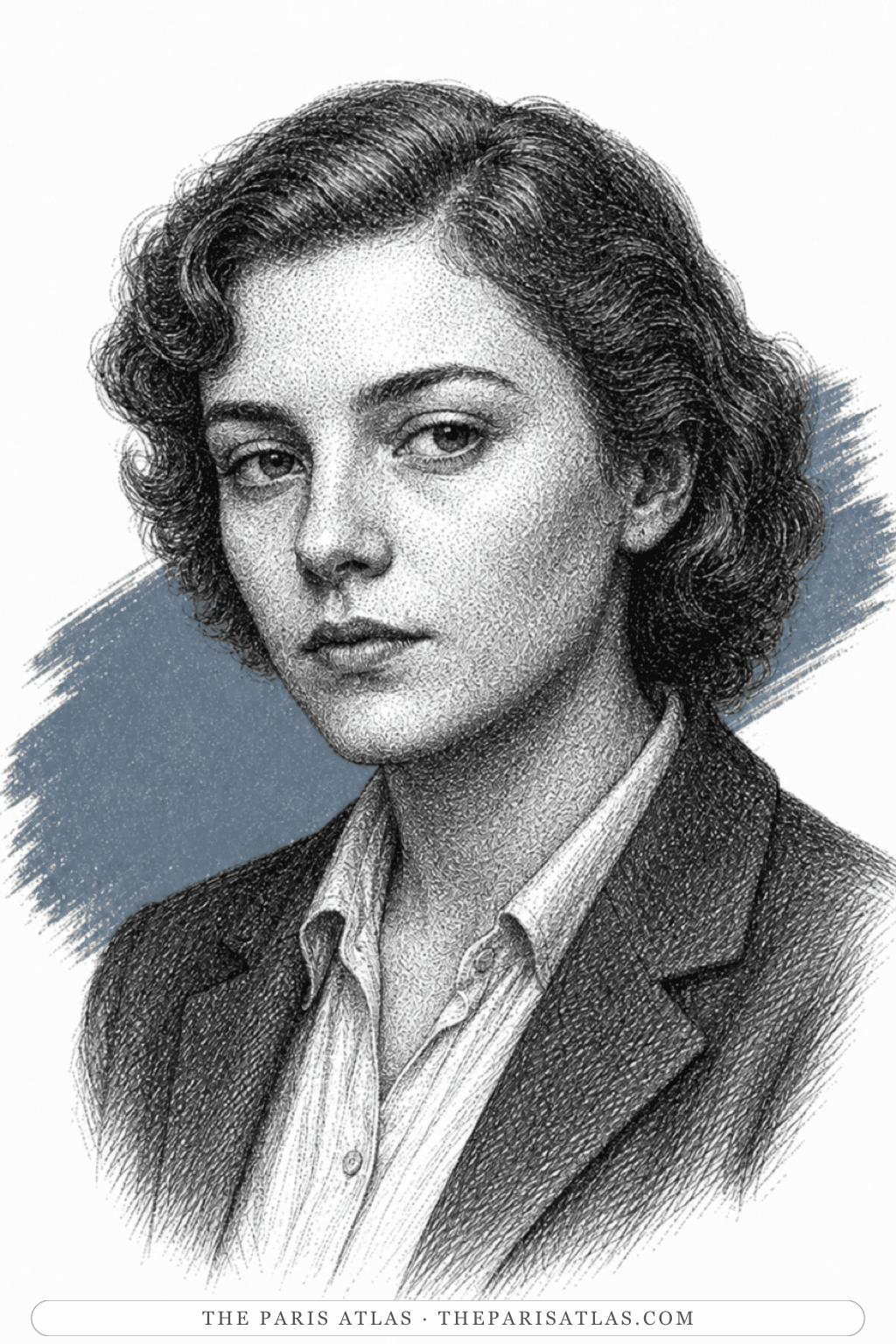 Illustrated portrait of Therese Belivet