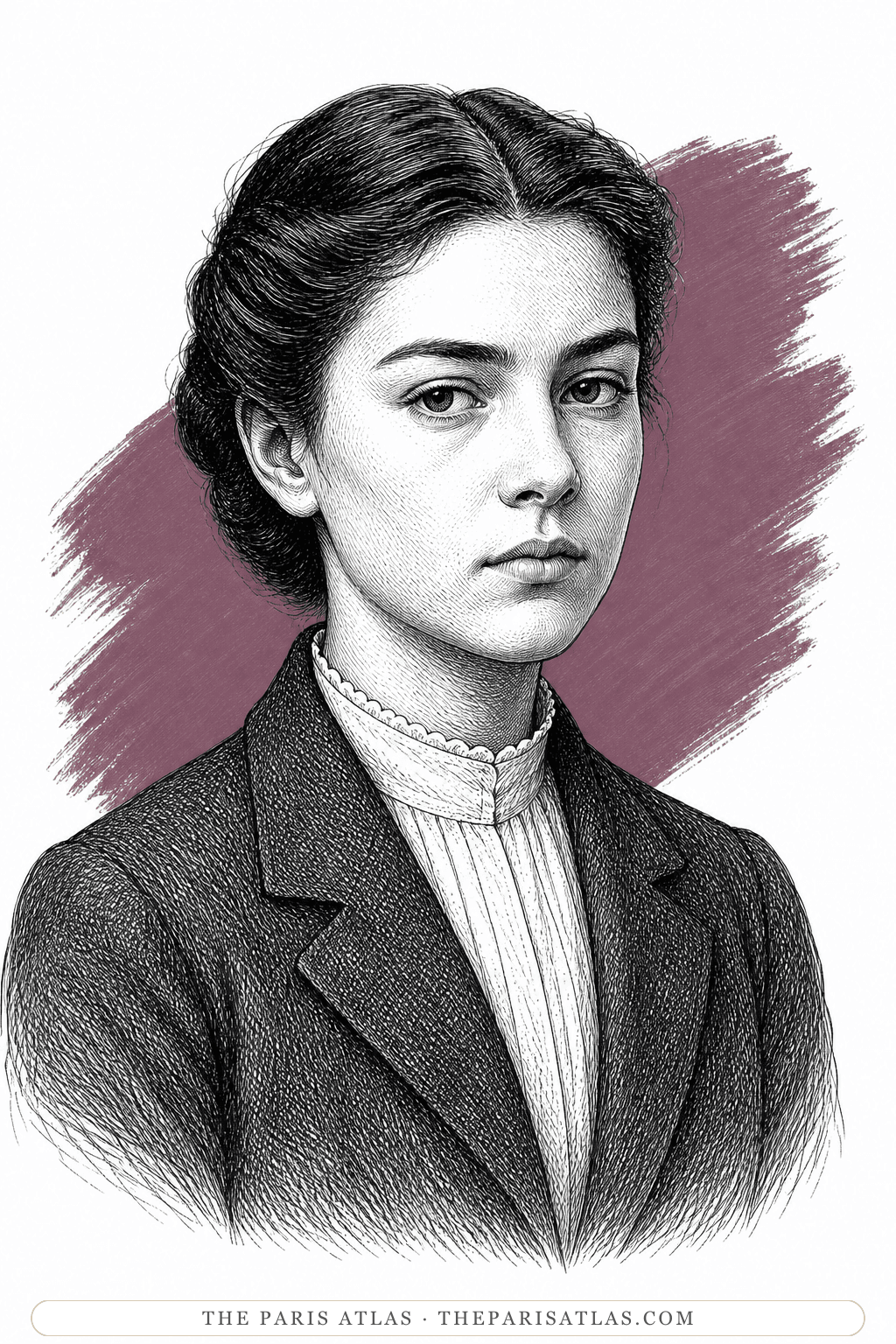 Illustrated portrait of Nathalie Sorokine