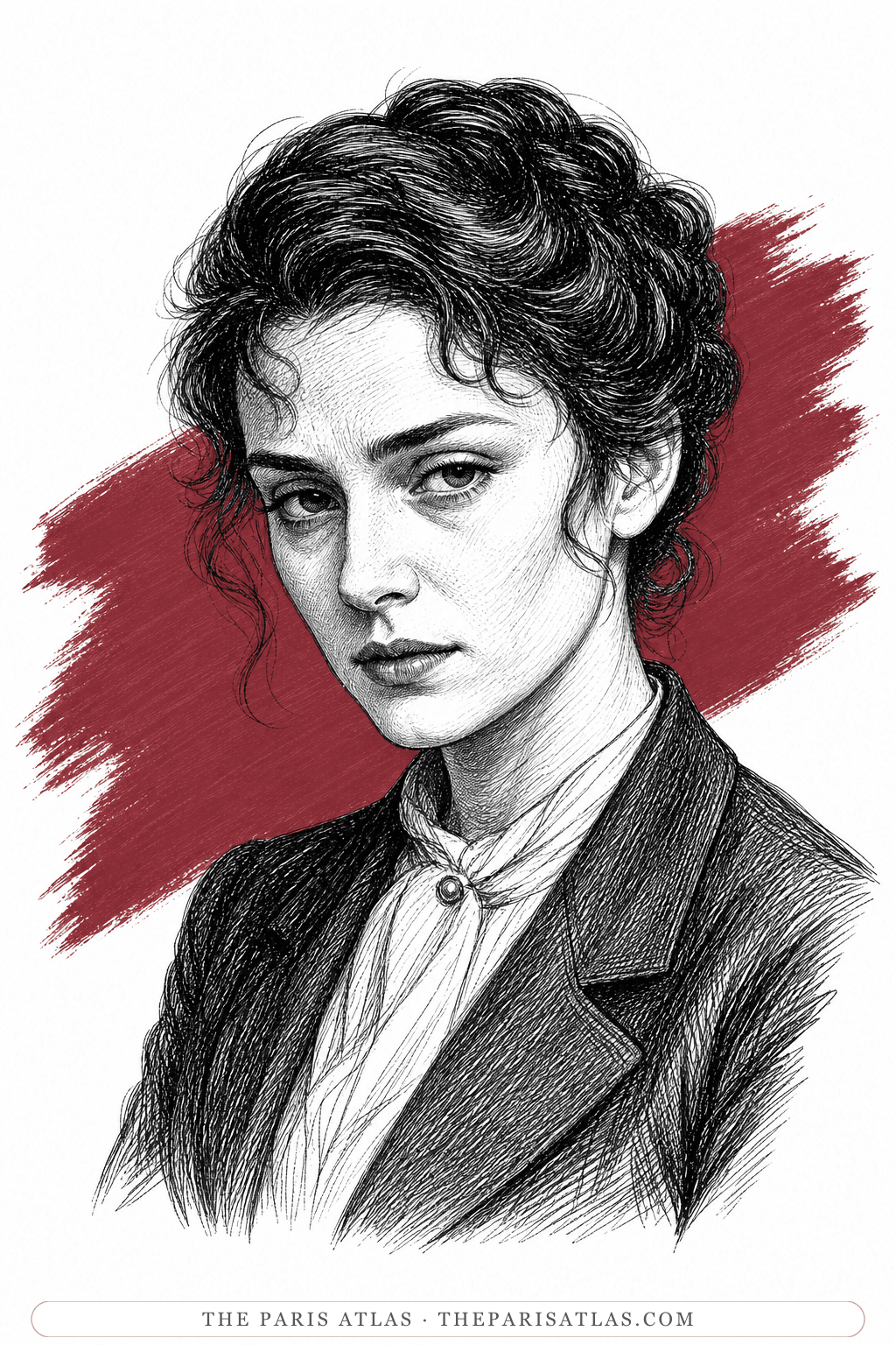 Illustrated portrait of Olga Kosakiewicz