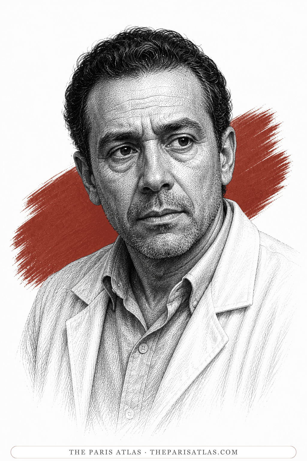 Illustrated portrait of Dr. Tarek Fahmy