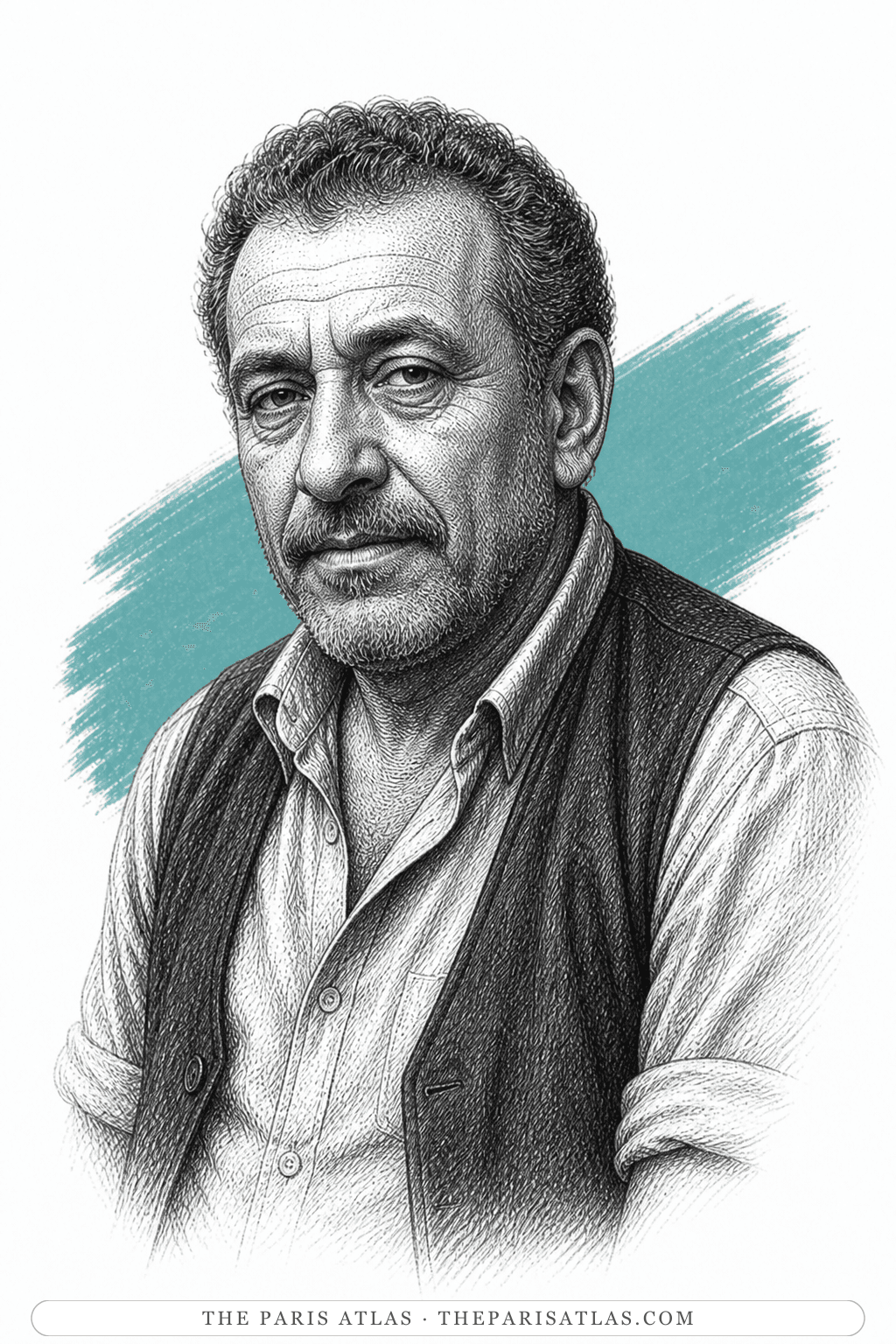 Illustrated portrait of Hammoud