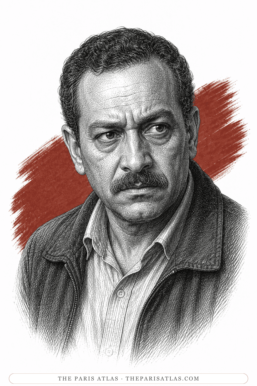 Illustrated portrait of Shalaby