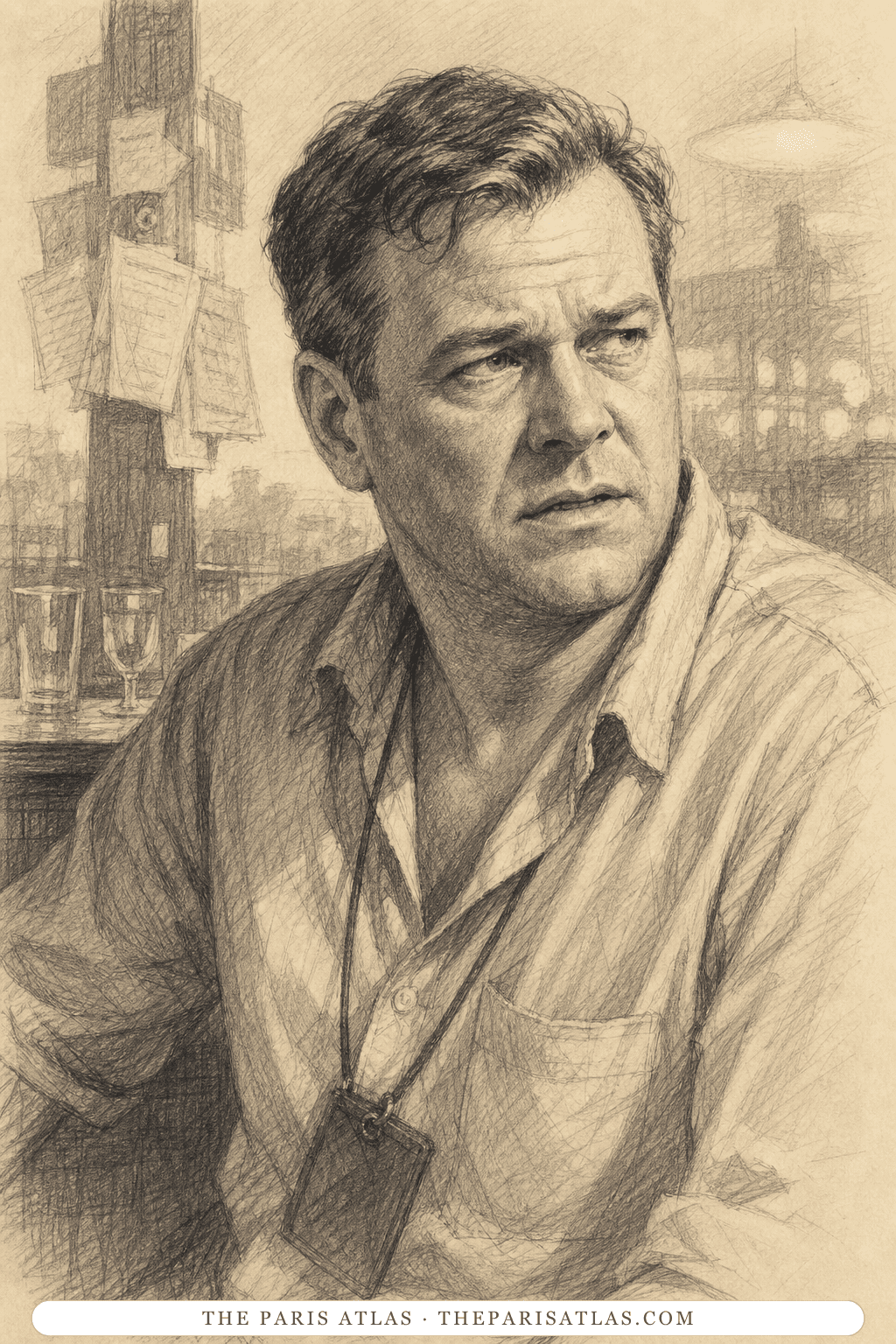 Illustrated portrait of Bill Granger