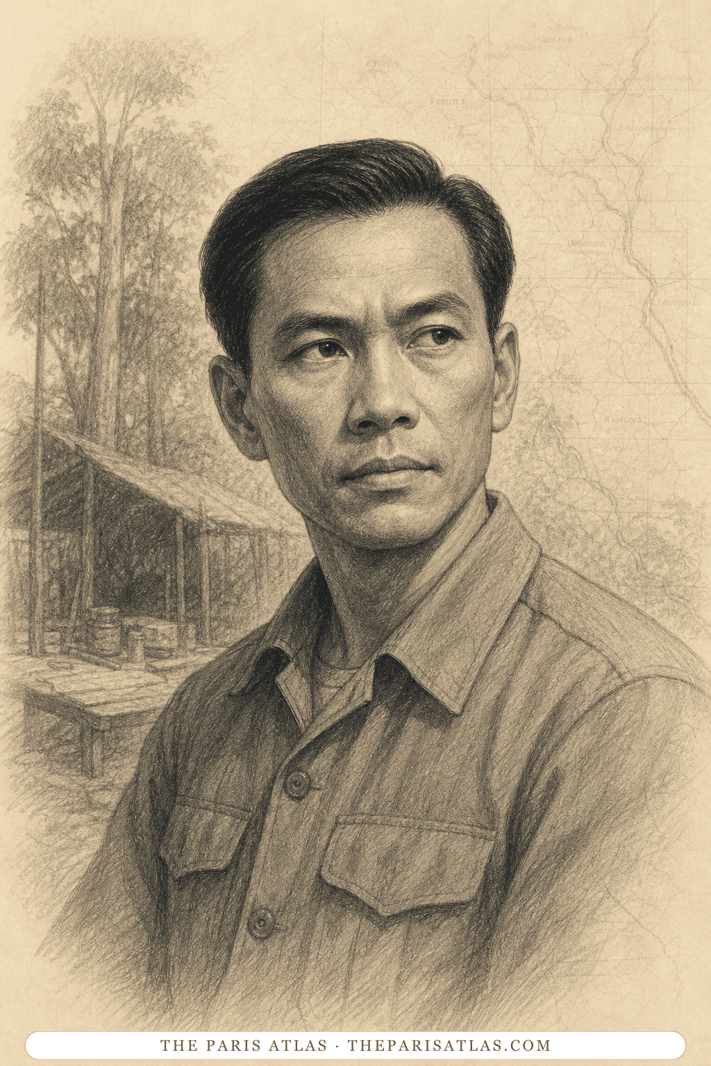 Illustrated portrait of General Thé