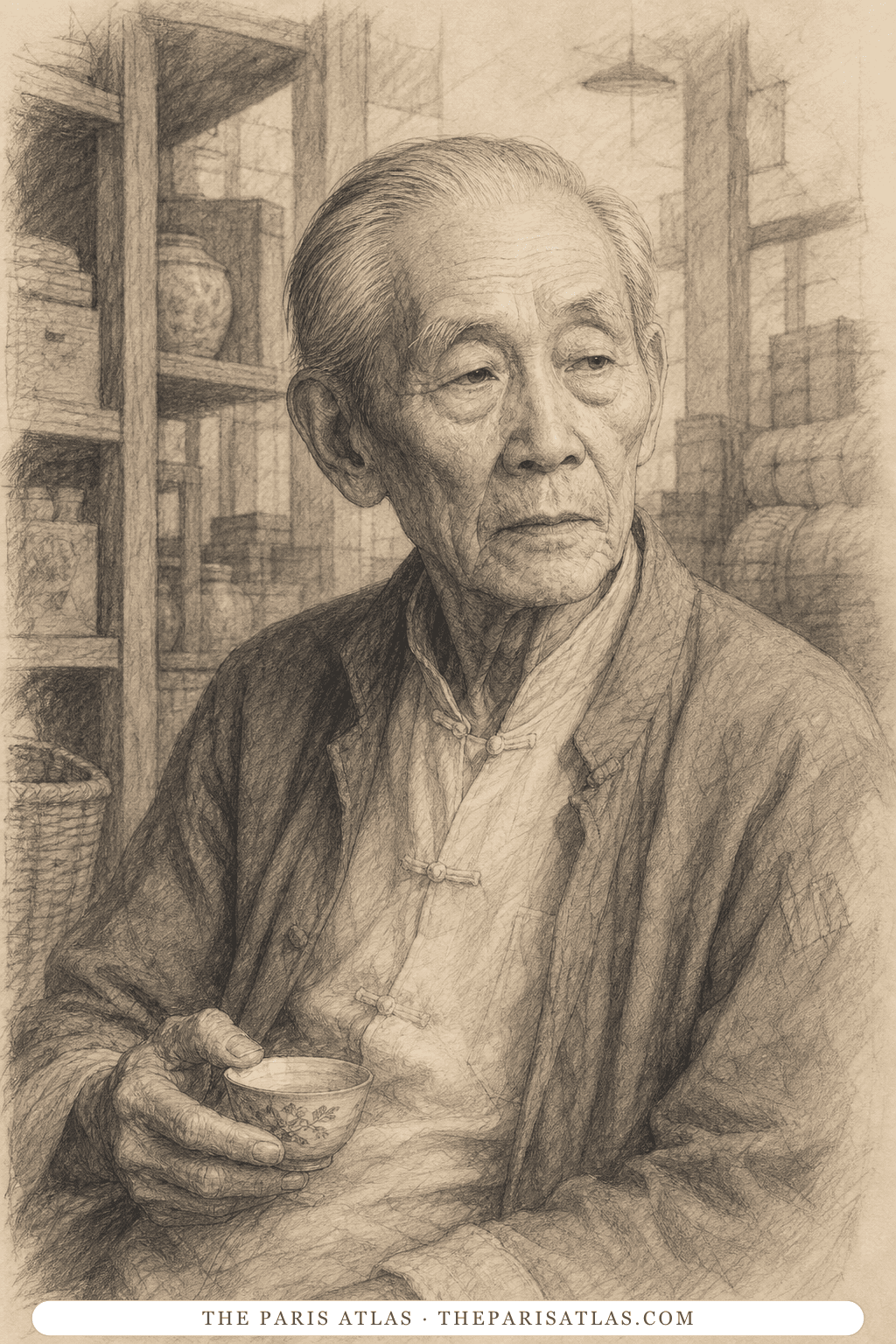 Illustrated portrait of Mr. Chou