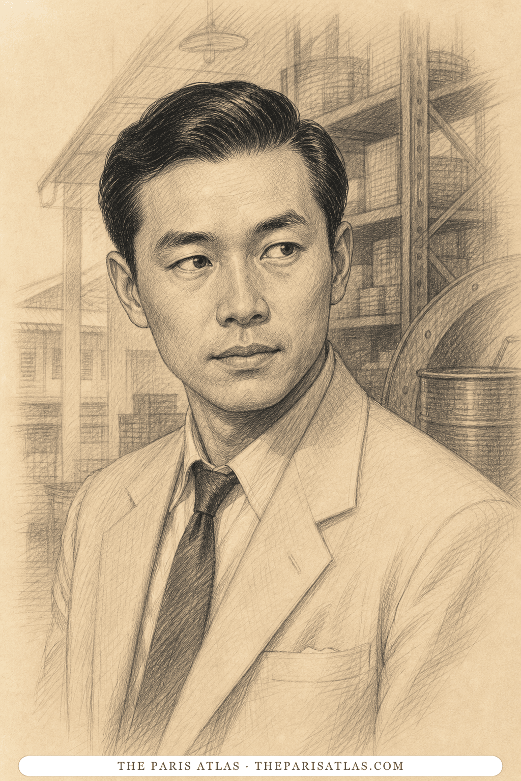 Illustrated portrait of Mr. Heng