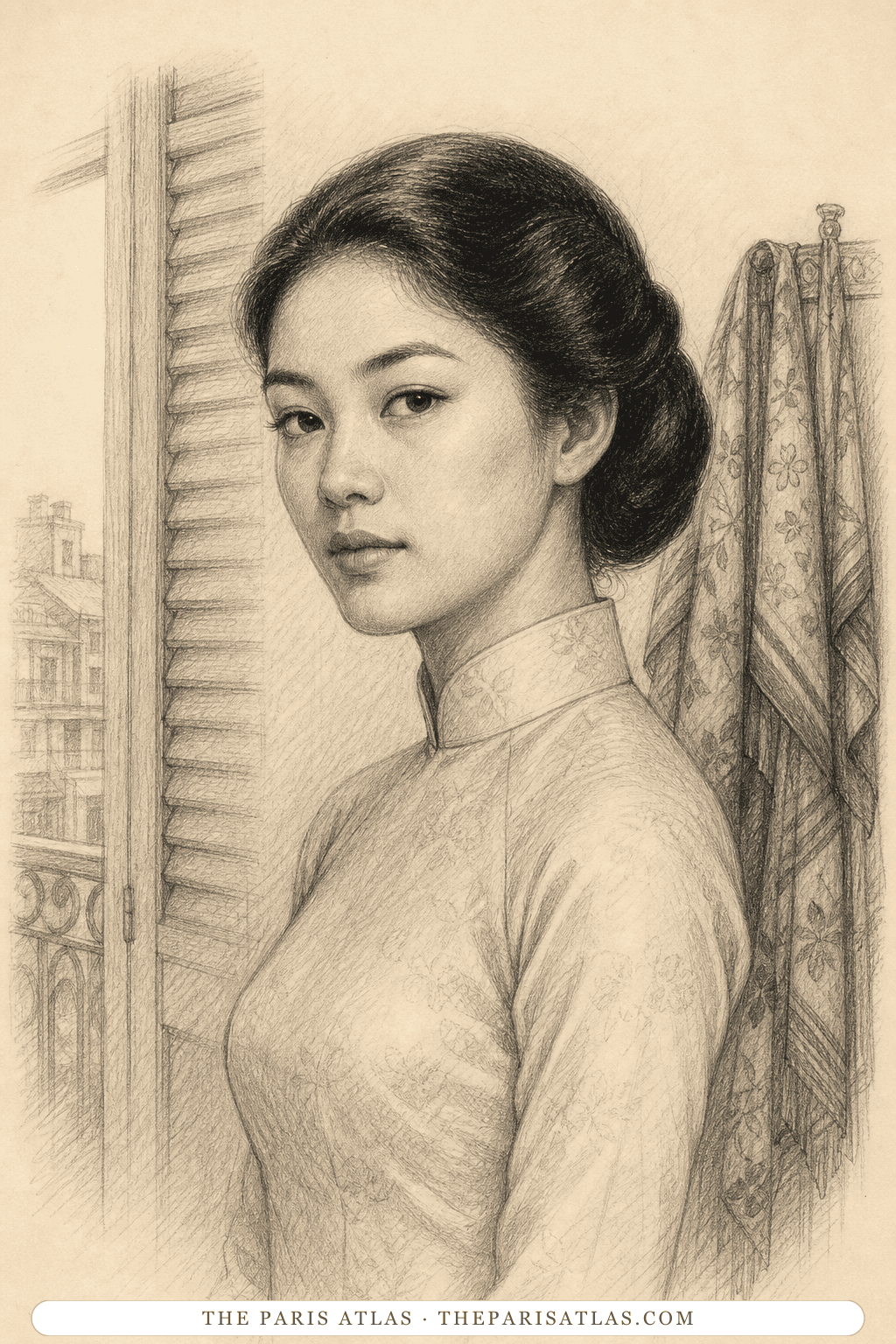 Illustrated portrait of Phuong