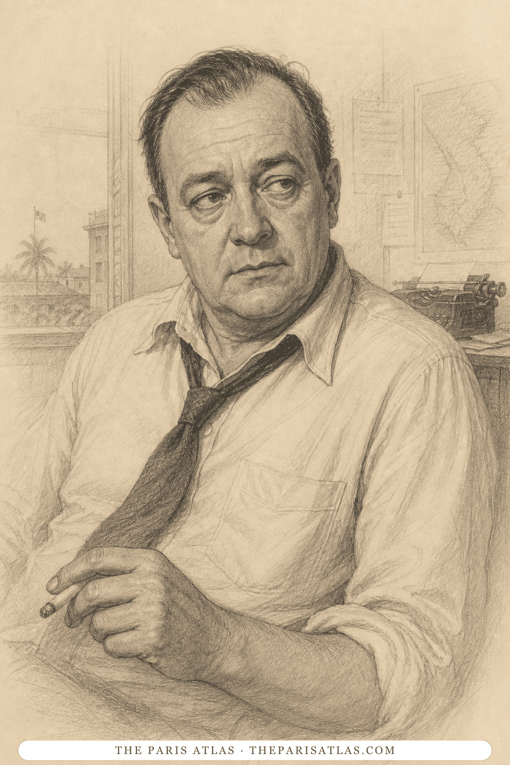 Illustrated portrait of Thomas Fowler
