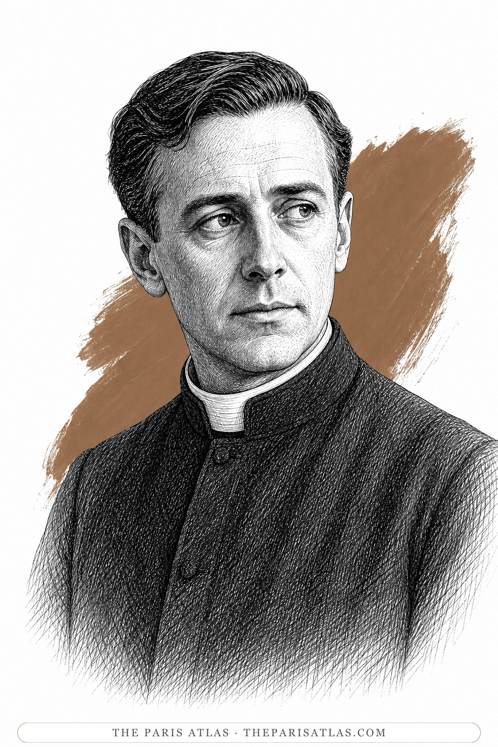 Illustrated portrait of Frank Baldry