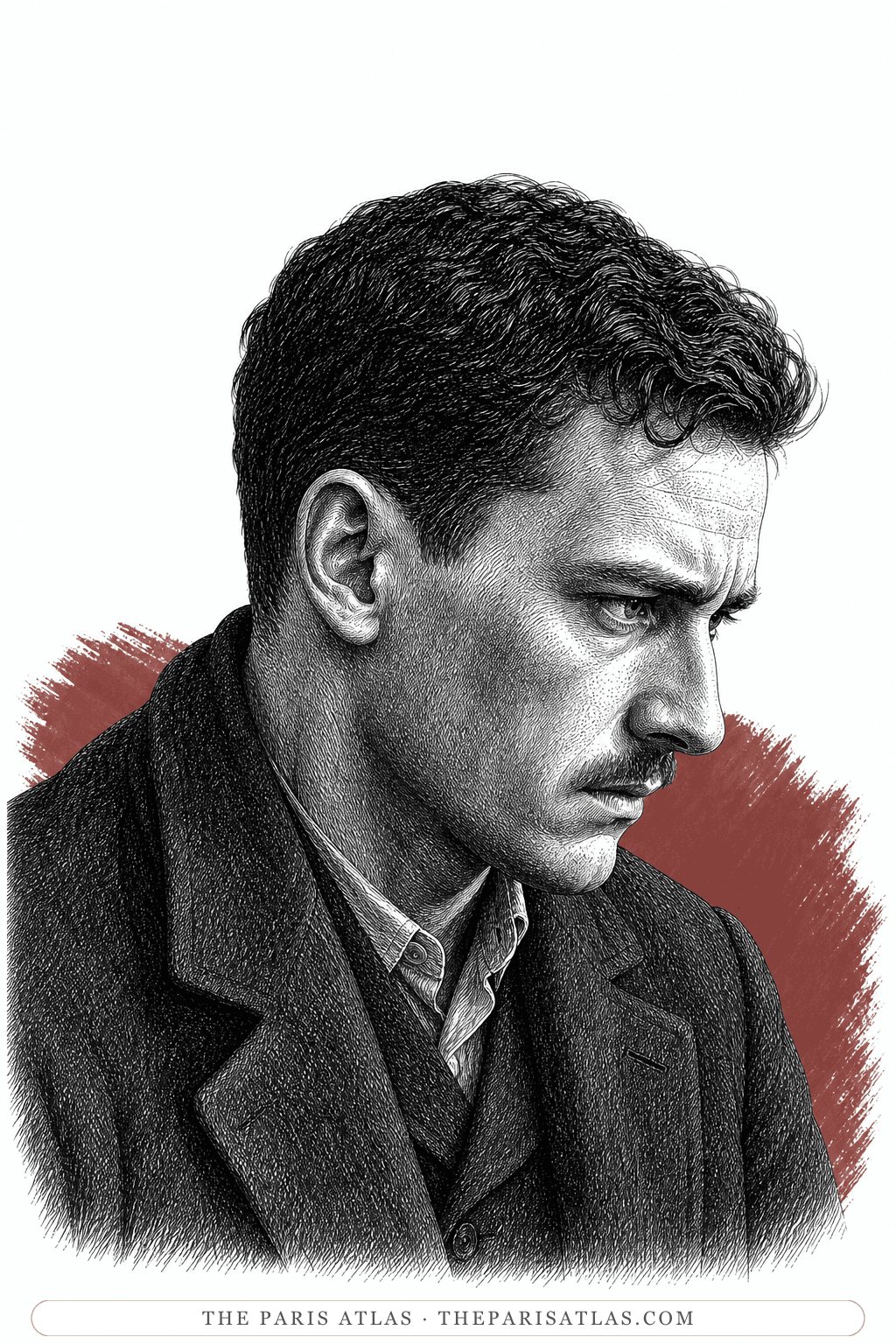 Illustrated portrait of Albert Trosske