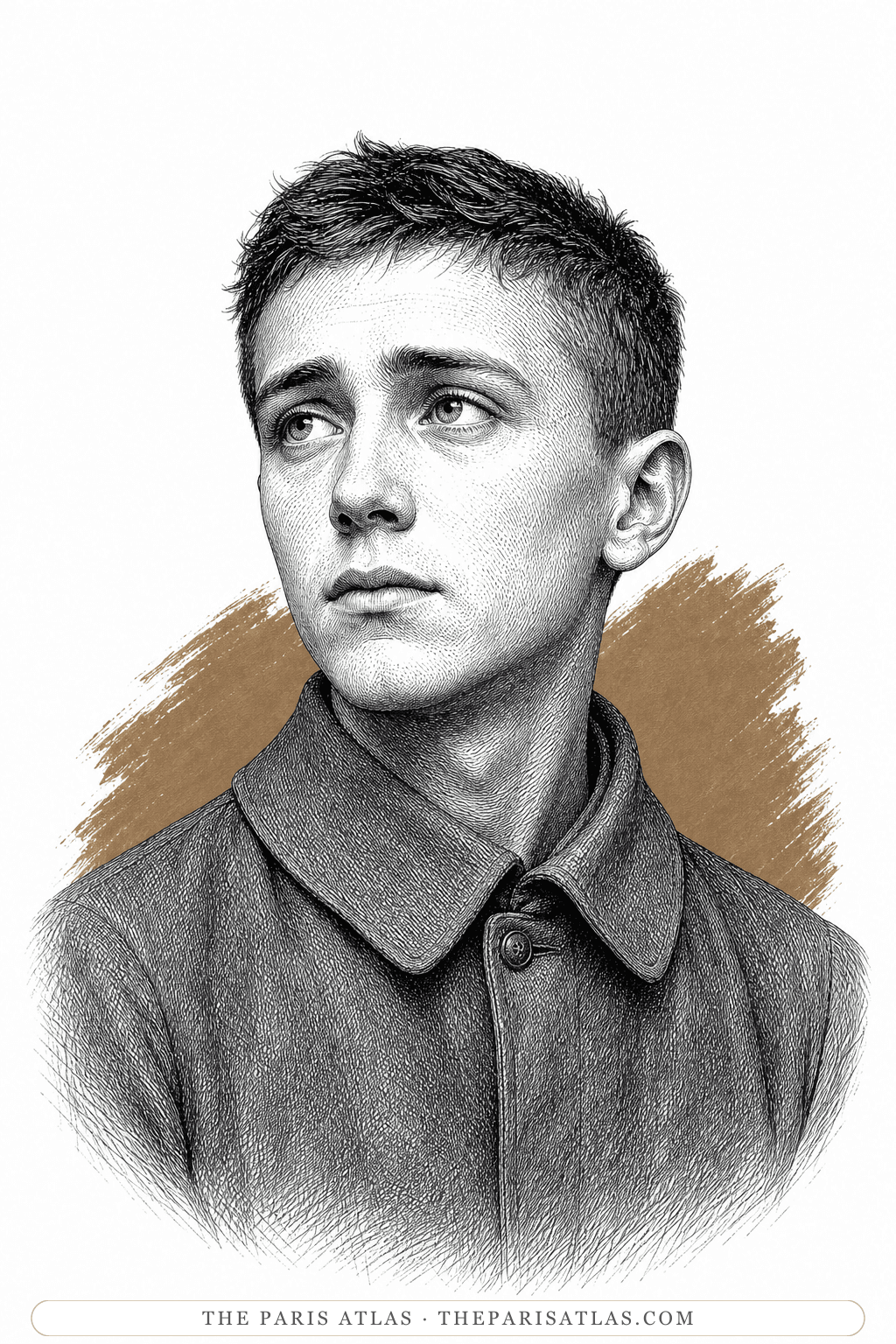 Illustrated portrait of Heinrich Wessling