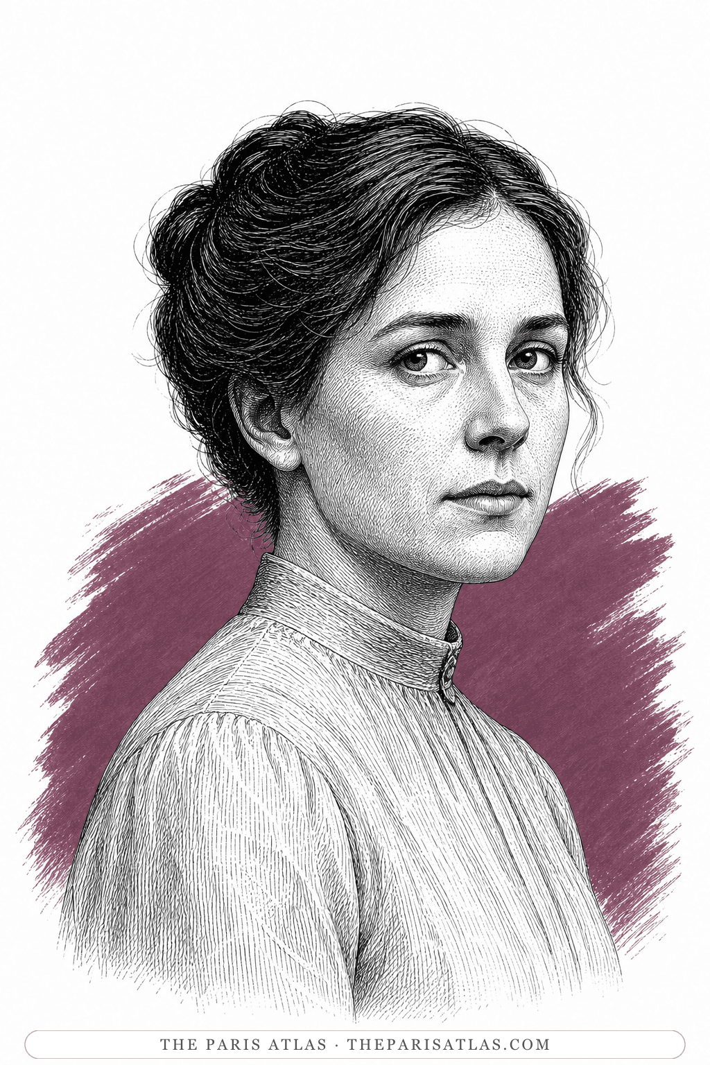 Illustrated portrait of Marie Bethke