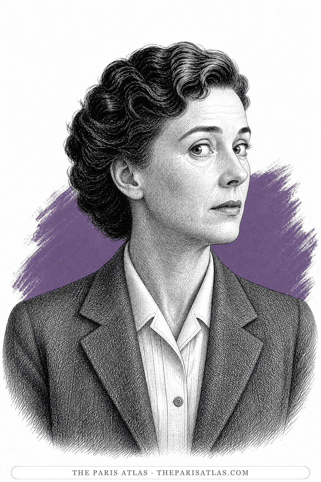 Illustrated portrait of Miss Ferry
