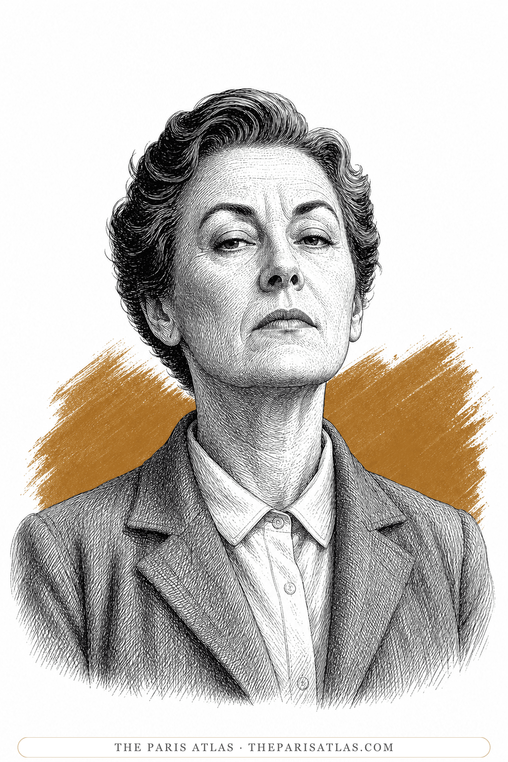 Illustrated portrait of Mrs. Lyle
