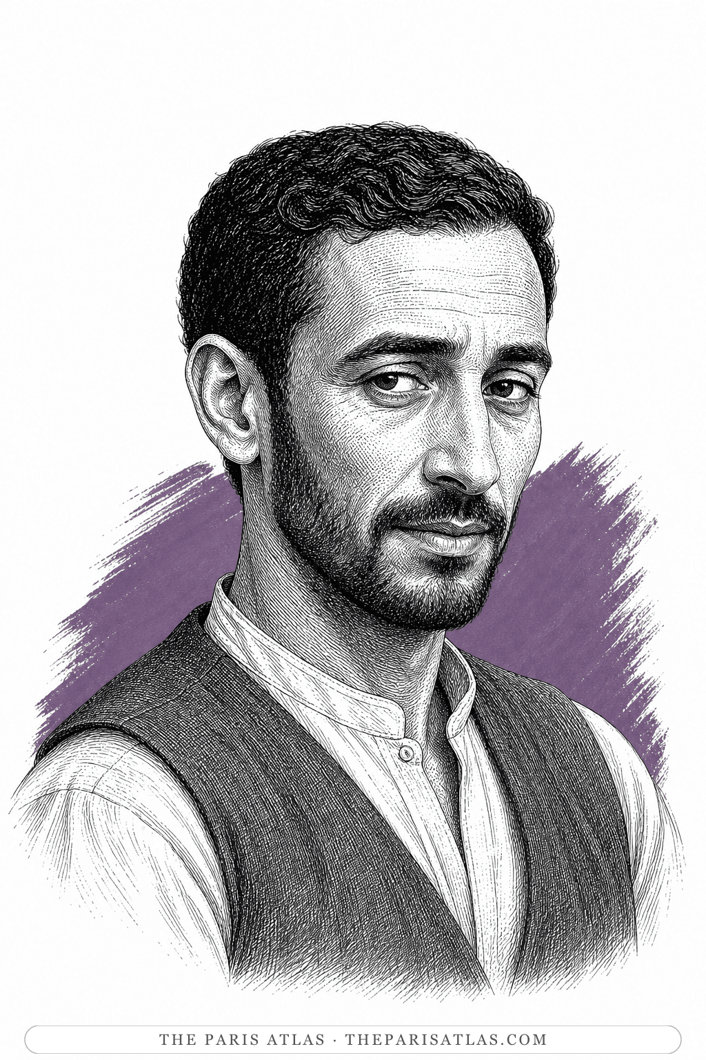 Illustrated portrait of Smaïl
