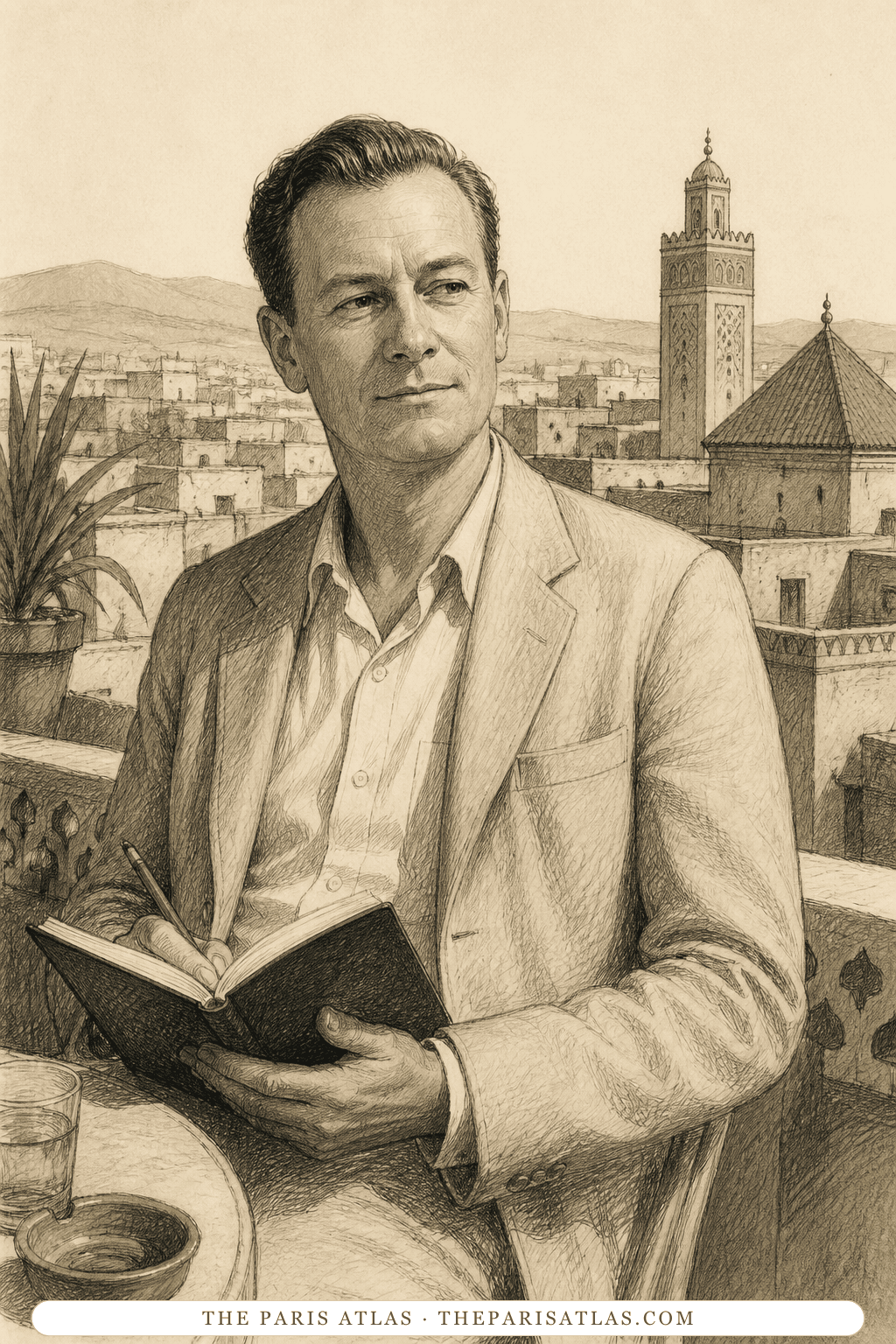 Illustrated portrait of John Stenham