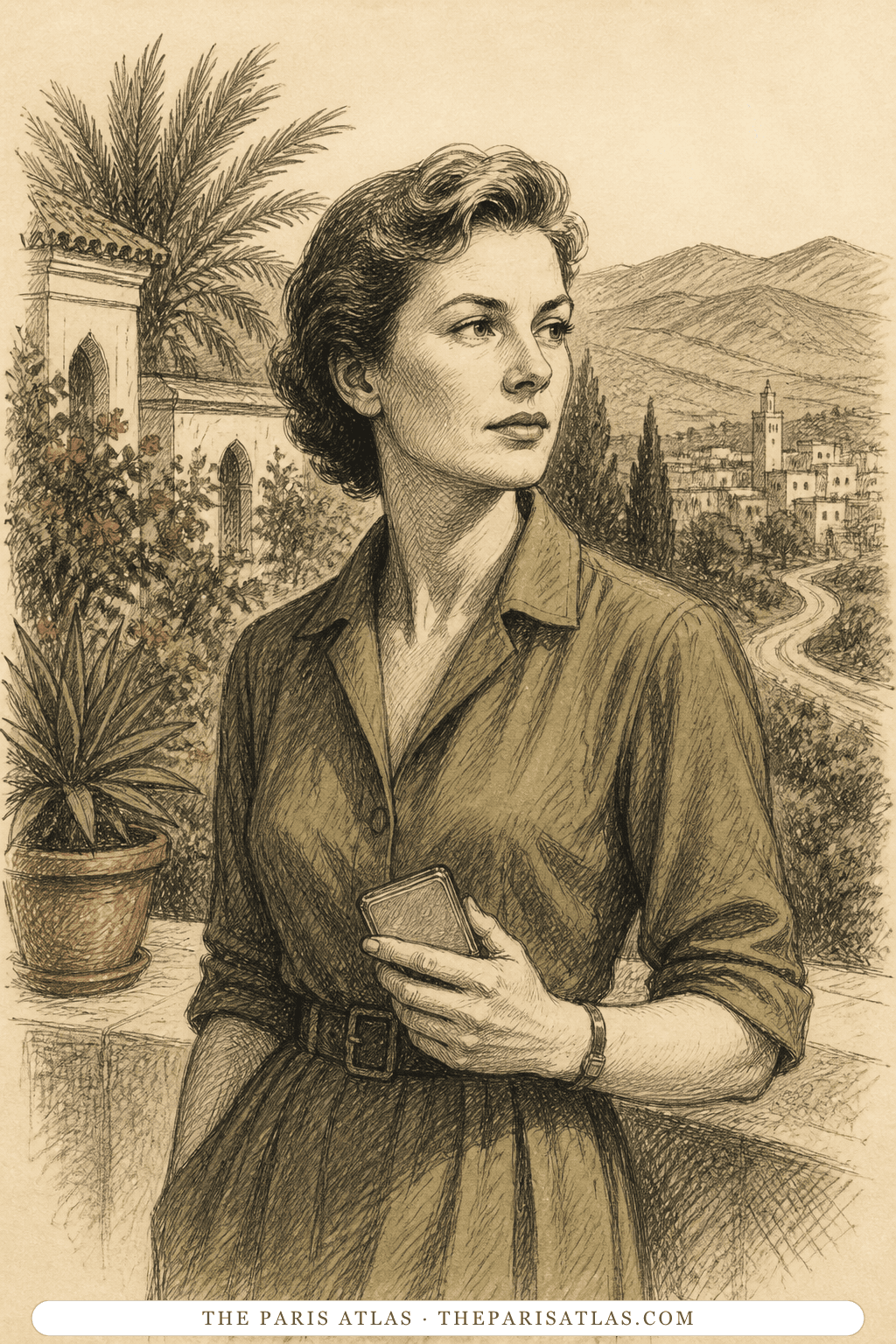 Illustrated portrait of Lee Veyron (Polly Burroughs)