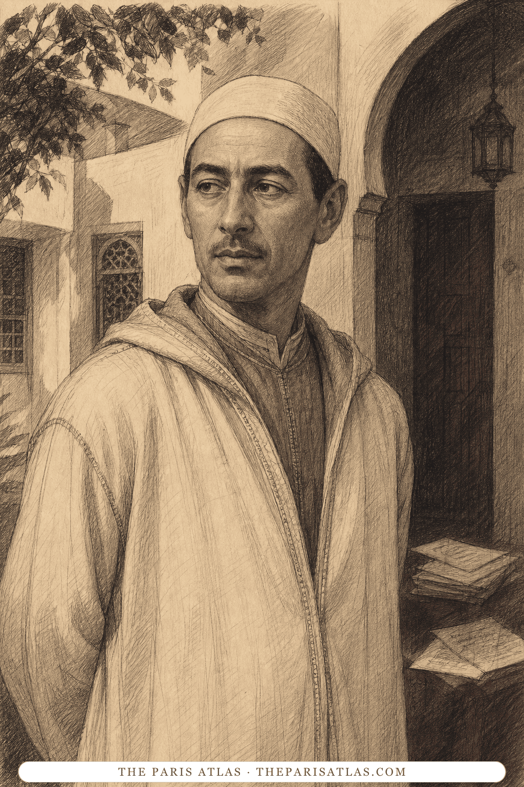 Illustrated portrait of Moulay Ali