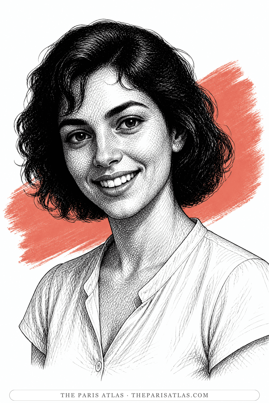 Illustrated portrait of Marie Cardona