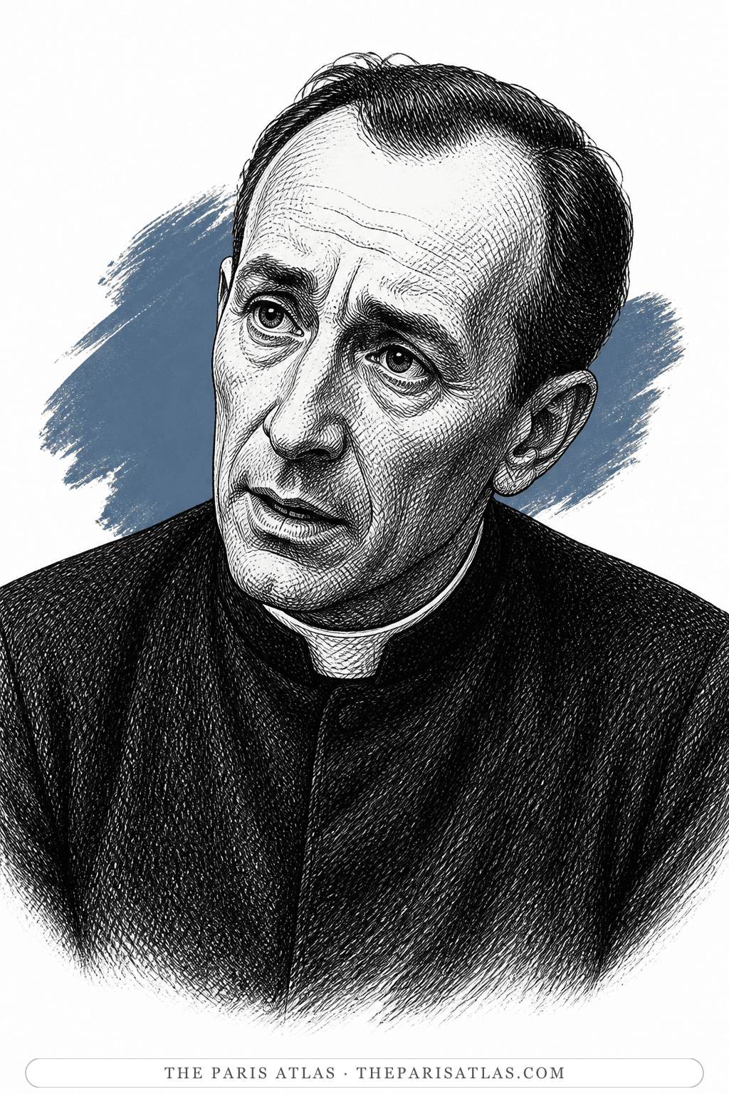 Illustrated portrait of The prison chaplain