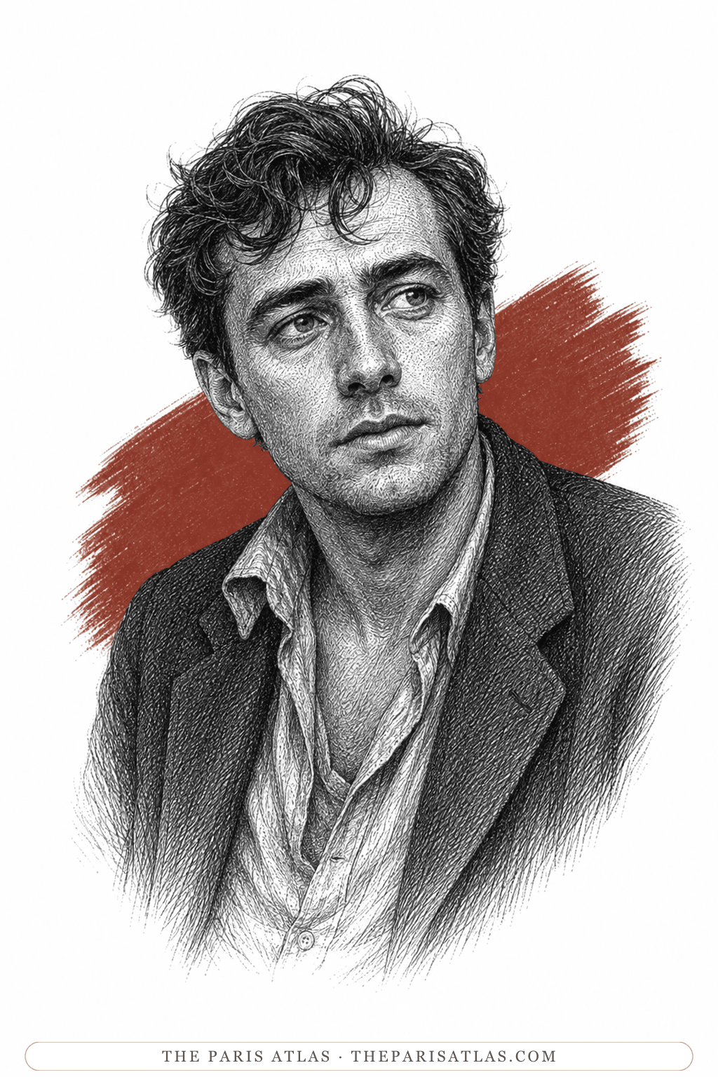 Illustrated portrait of Adam Moorad
