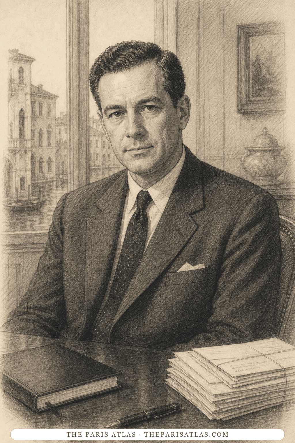 Illustrated portrait of Alvin McCarron