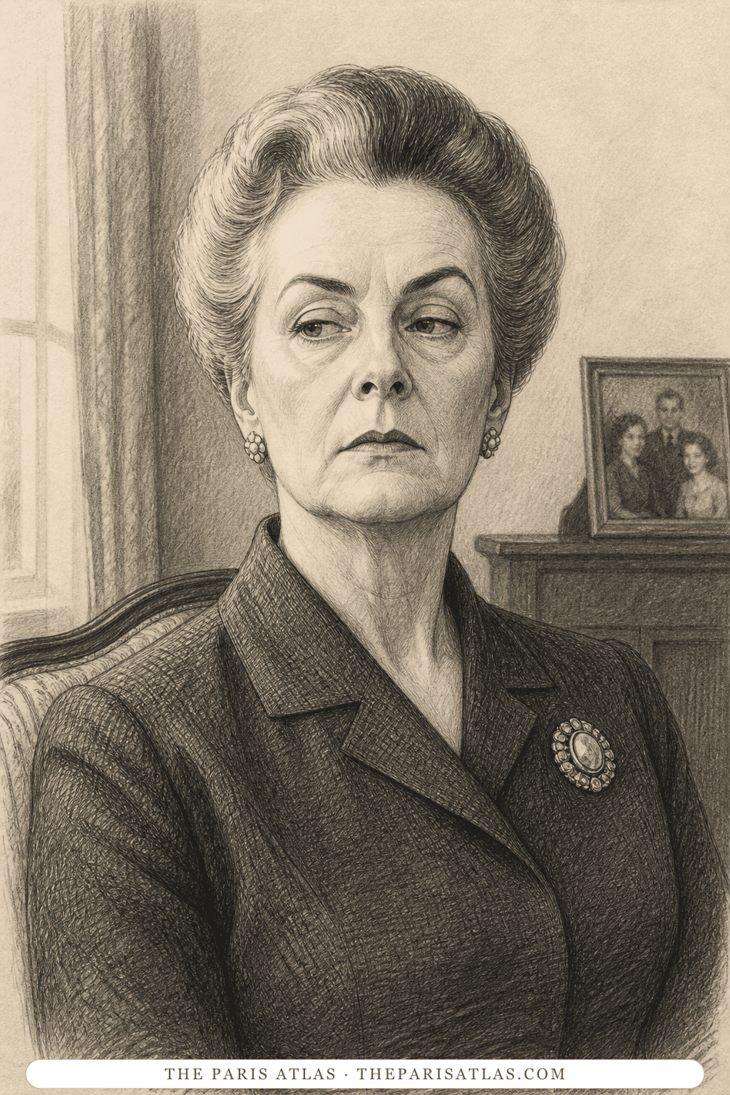 Illustrated portrait of Aunt Dottie