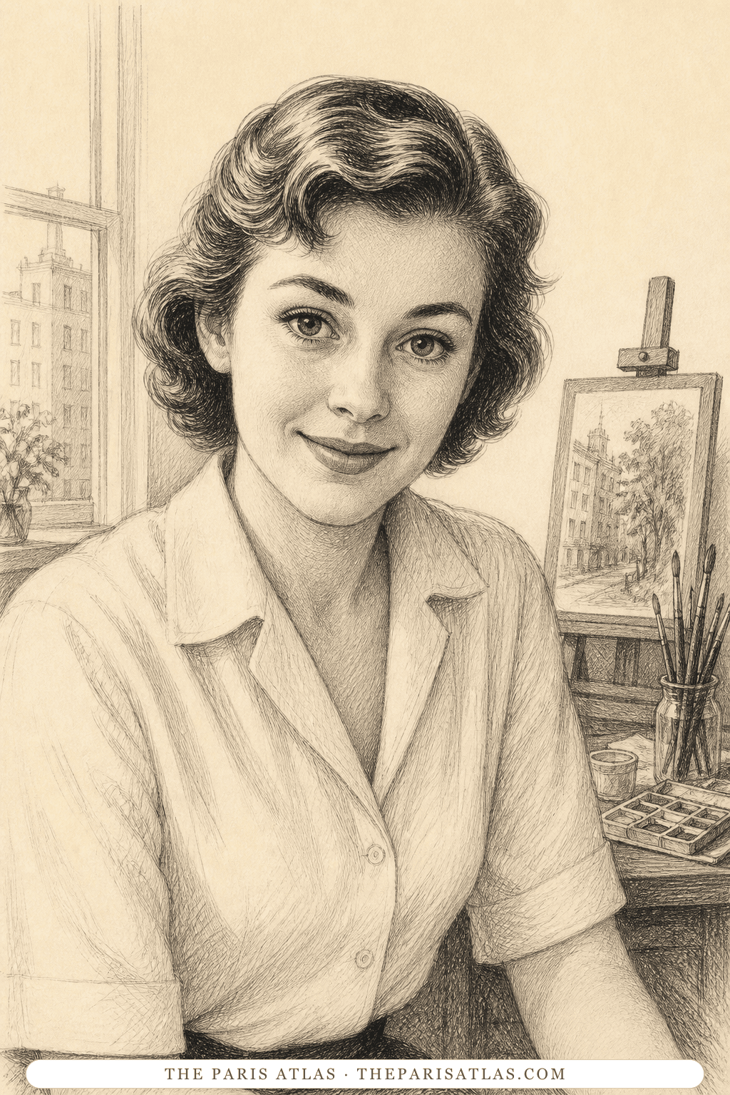 Illustrated portrait of Cleo Dobelle