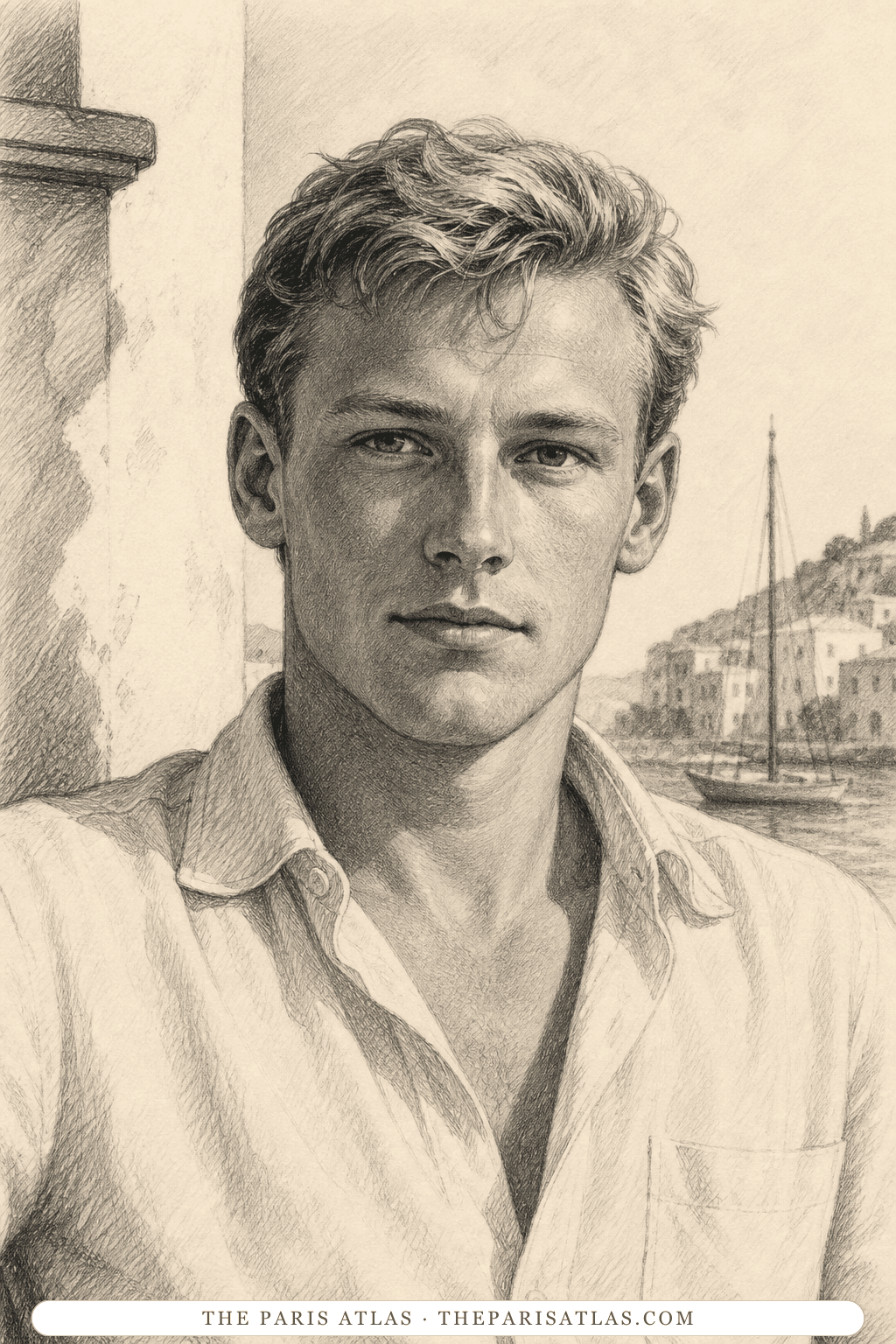 Illustrated portrait of Dickie Greenleaf