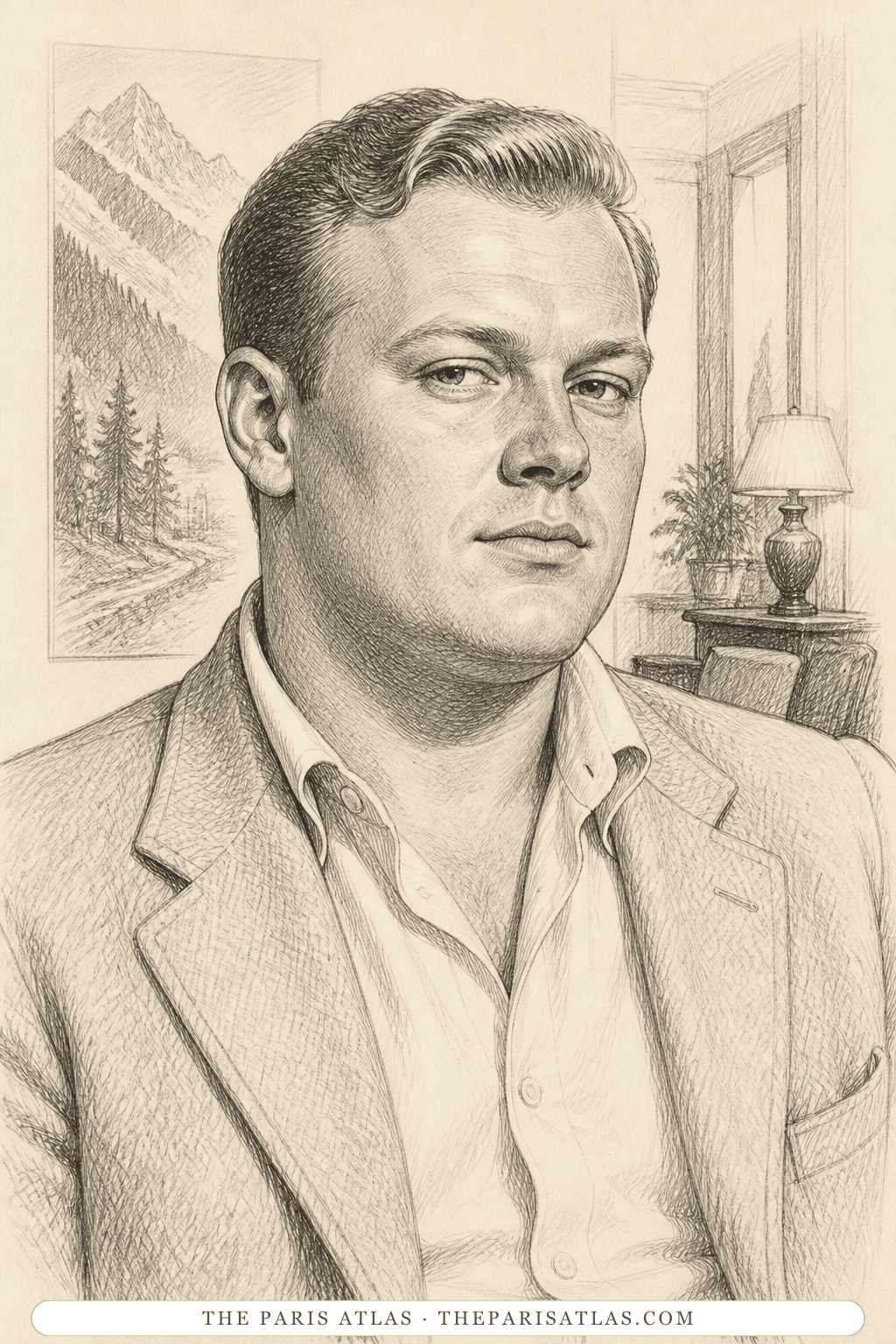 Illustrated portrait of Freddie Miles