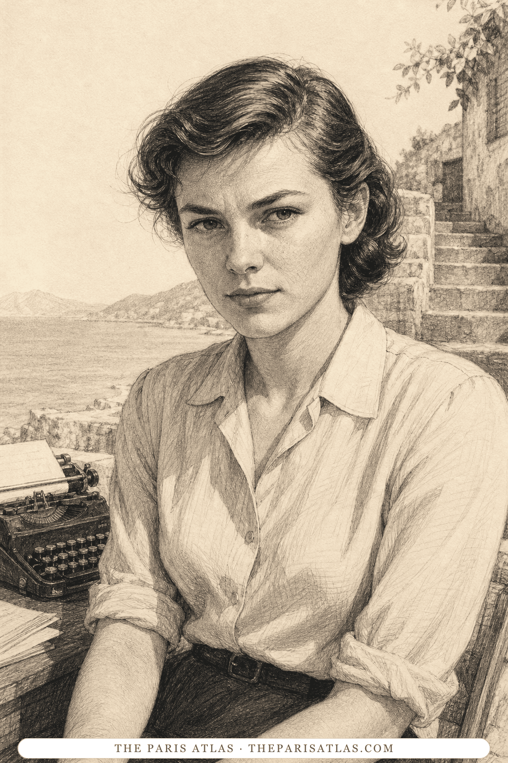 Illustrated portrait of Marge Sherwood