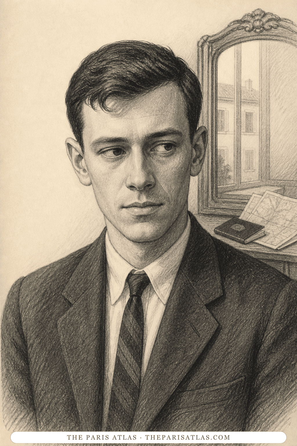 Illustrated portrait of Tom Ripley