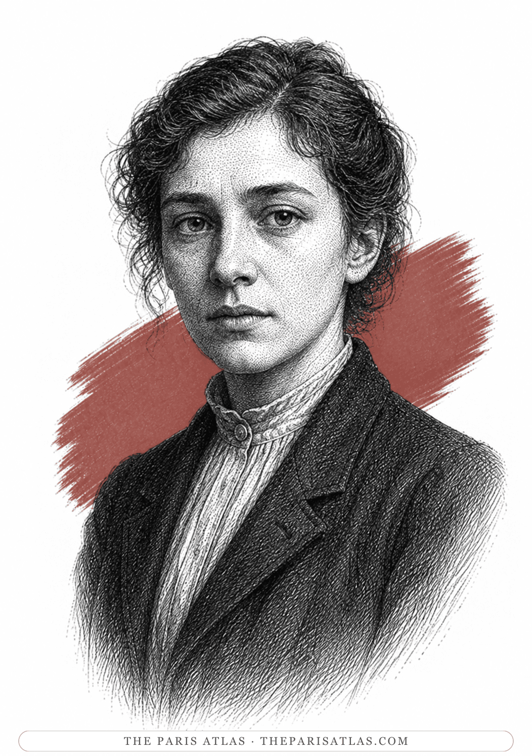 Illustrated portrait of Camille Gabrielle Genet