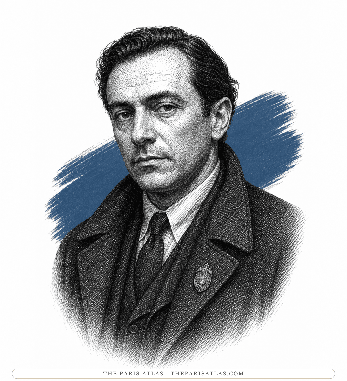 Illustrated portrait of Inspector Bernardini