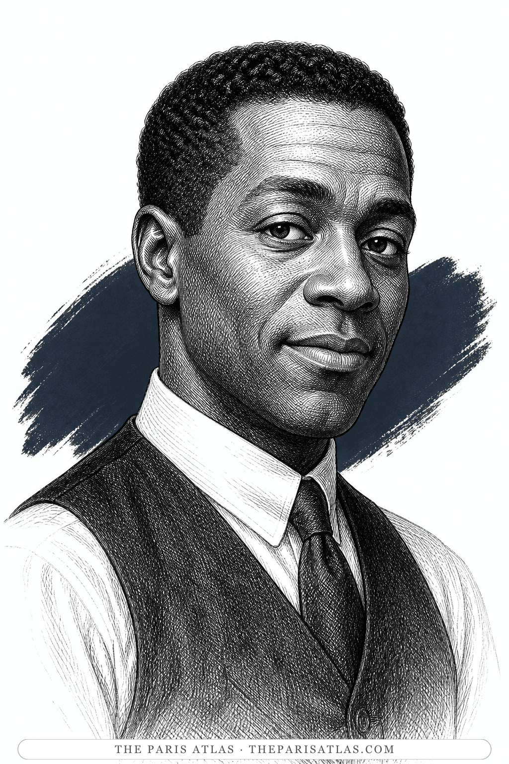 Illustrated portrait of Bruce